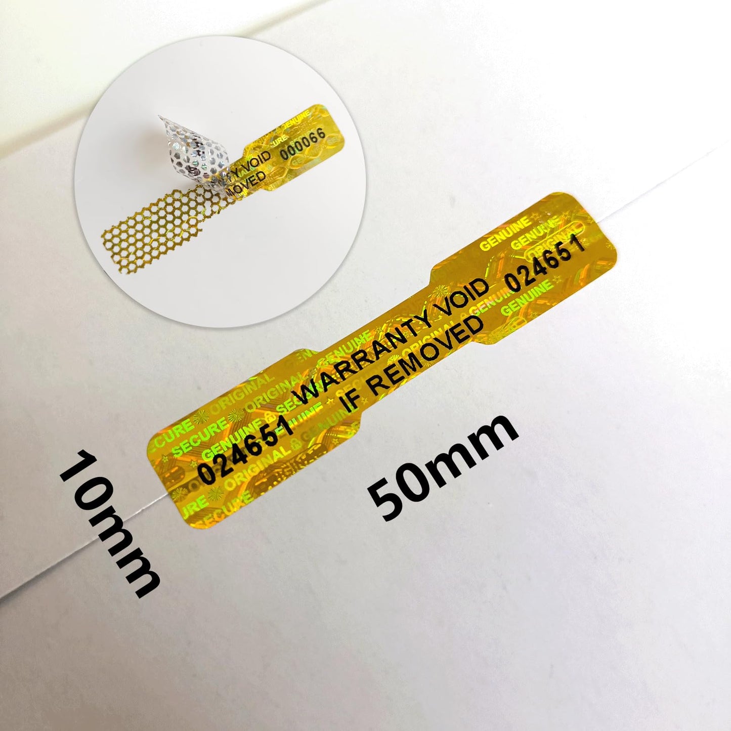 360pcs Bone Shape Tamper Proof Hologram Stickers Honeycomb Bottom Genuine Warranty Void Seal Labels tamepr evident Labels (2x0.4inch,Gold) Honeycomb(Gold)