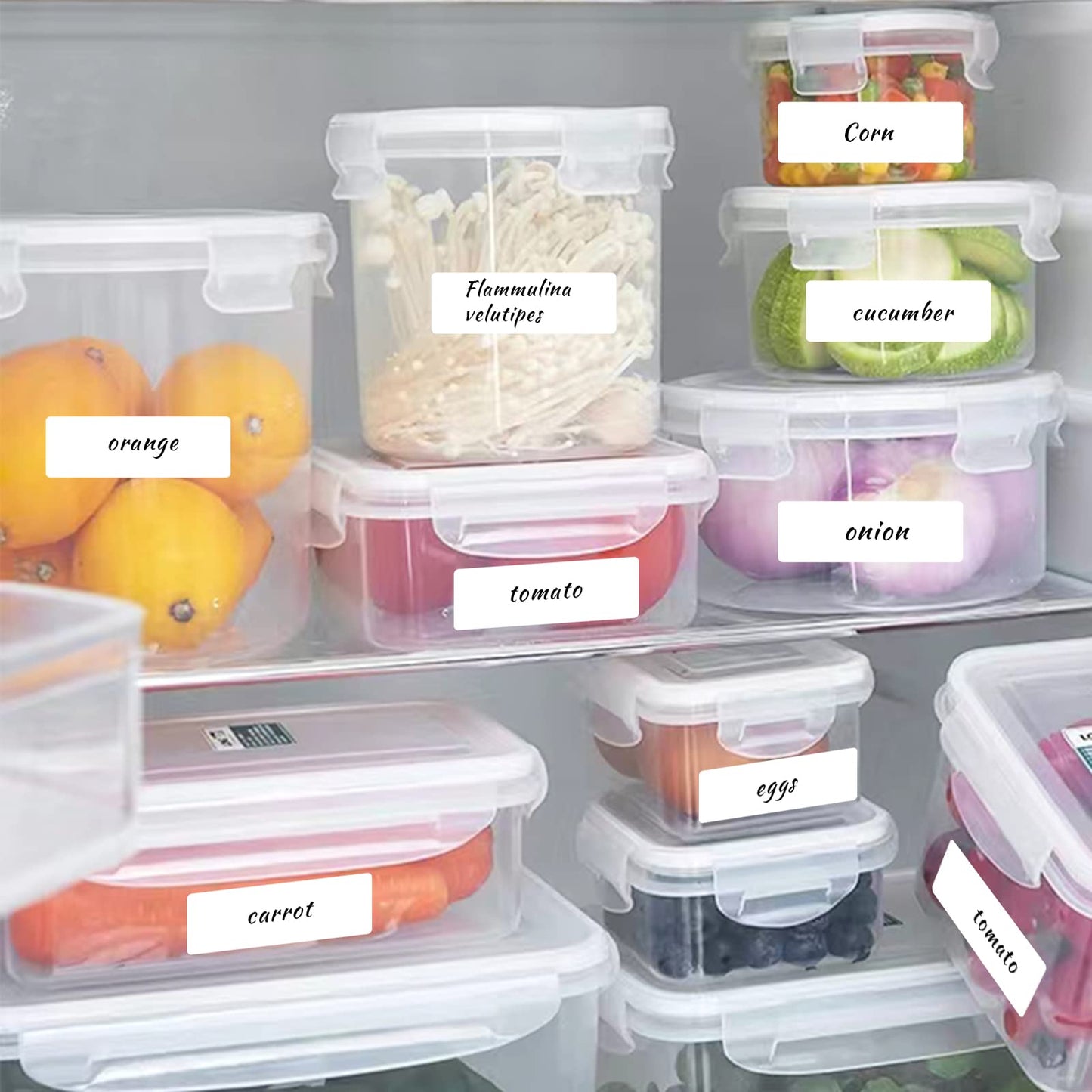 0.6×1.5 Inch Removable Blank Freezer Labels,Water/Oil/Tear Resistant/Ink Won't Smudge No Residue (405 pcs,1 Bag) White 0.6×1.5 inch