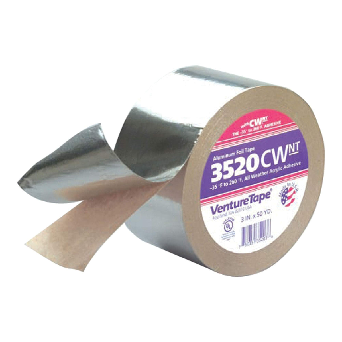 3M - 7100043750 70008915780 VentureTape Foil Tape - Cold Weather - 3"