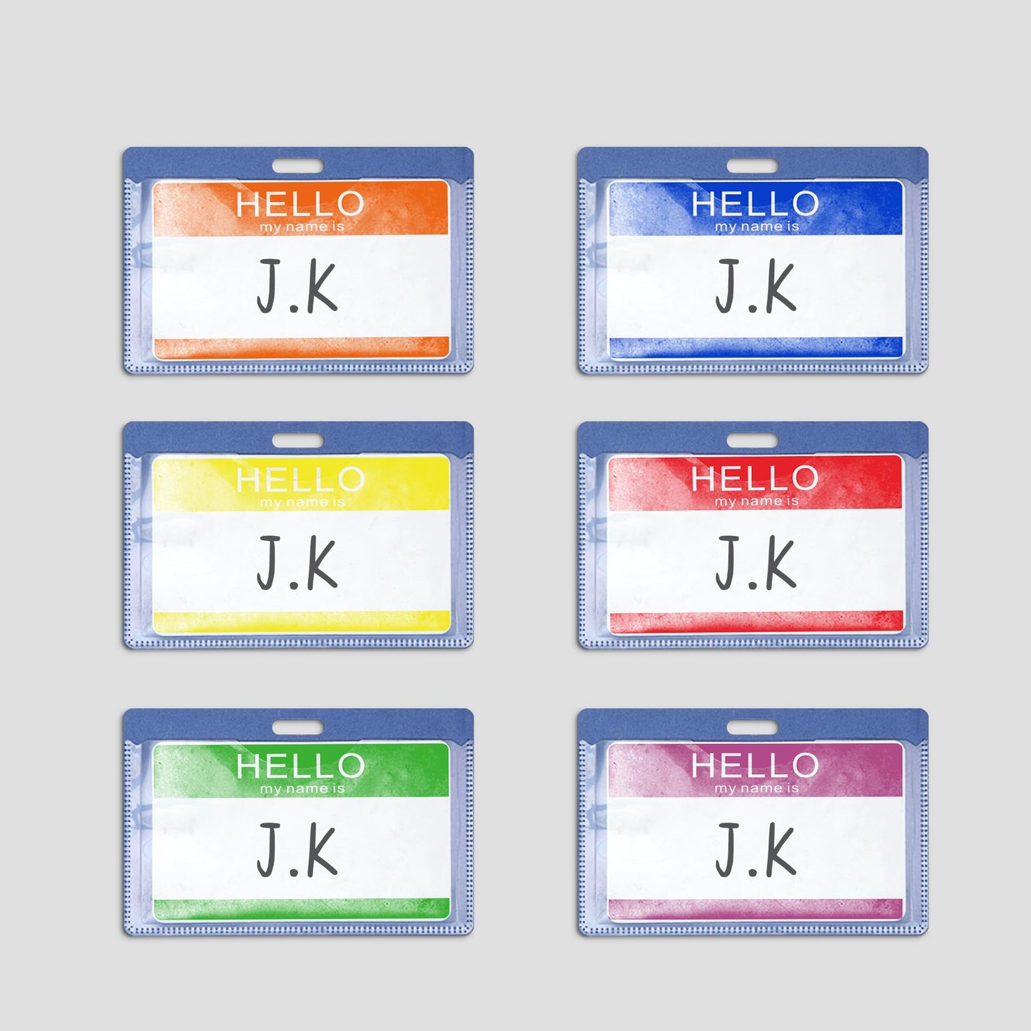 Hybsk Hello My Name Is Tags Stickers Name Identification Stickers 3-1/2” x 2-3/8” Total 200 Labels Per Roll (Yellow) Yellow