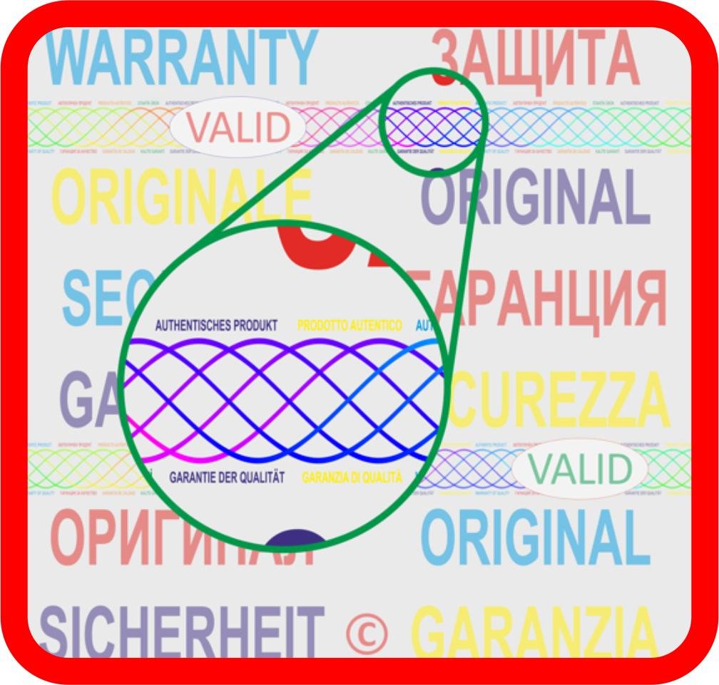 1000 Security Seal 1.25 x .59 Inch Security Hologram Stickers, Warranty Tamper evident Labels