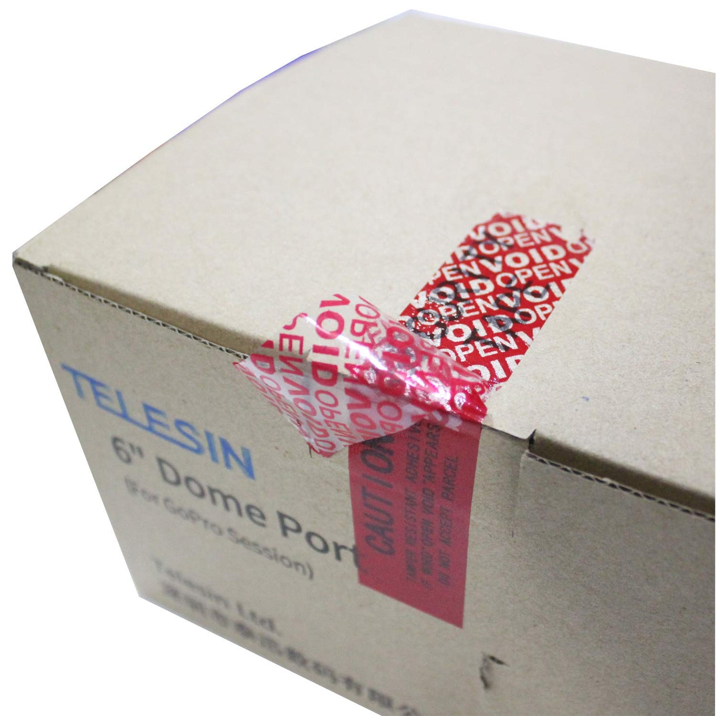 2 Rolls 100% Total Transfer Tamper Proof Security Seal Tapes (1 Inch x 55 Yards x 2 Mil, Ultra-Thick “Void” Film, Red) 2 Rolls x 1 Inch x 55 Yards