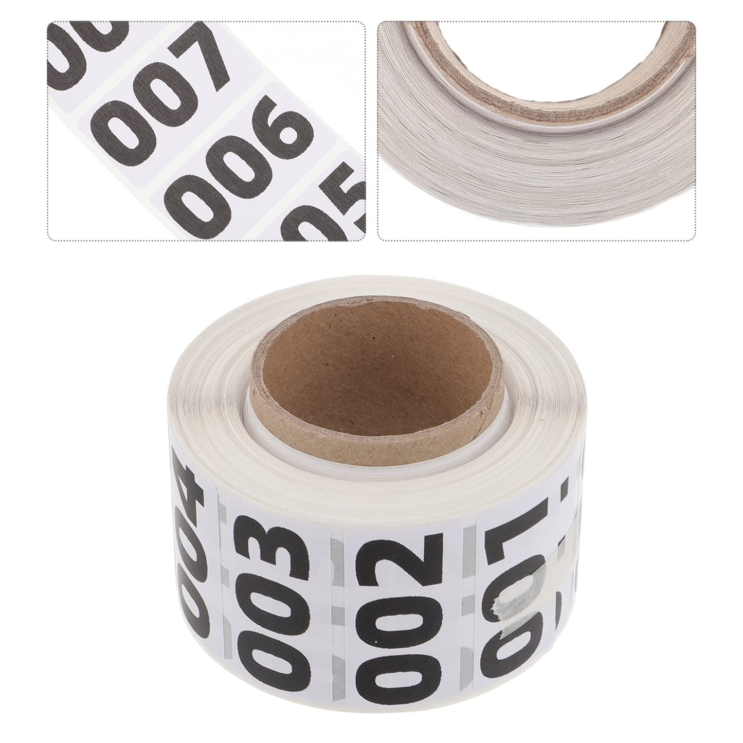 Number Stickers, Inventory Labels, Self Adhesive Waterproof Labels Consecutive Number Inventory Number Labels for Moving Box Classification(1000pcs)