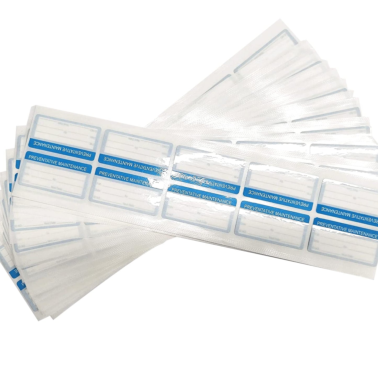Self Laminating Preventative Maintenance Labels 1 x 2 Inch Inspection Safety Label by Date Next Stickers 180 Pcs Write On Calibration Stickers with Clear Flap Stickers Industrial Adhesive Vinyl Labels Blue