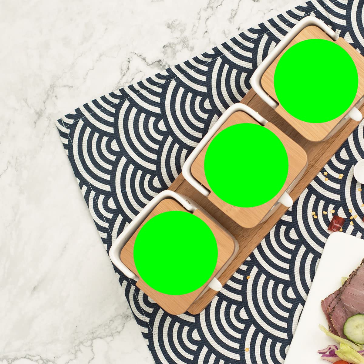 PARLAIM 3 Inch Color Coding Dot Stickers, 500 per Dispenser Box Color Coded Circle Label, Fluorescent Green Inventory Large Stickers 1 Roll-500PCS