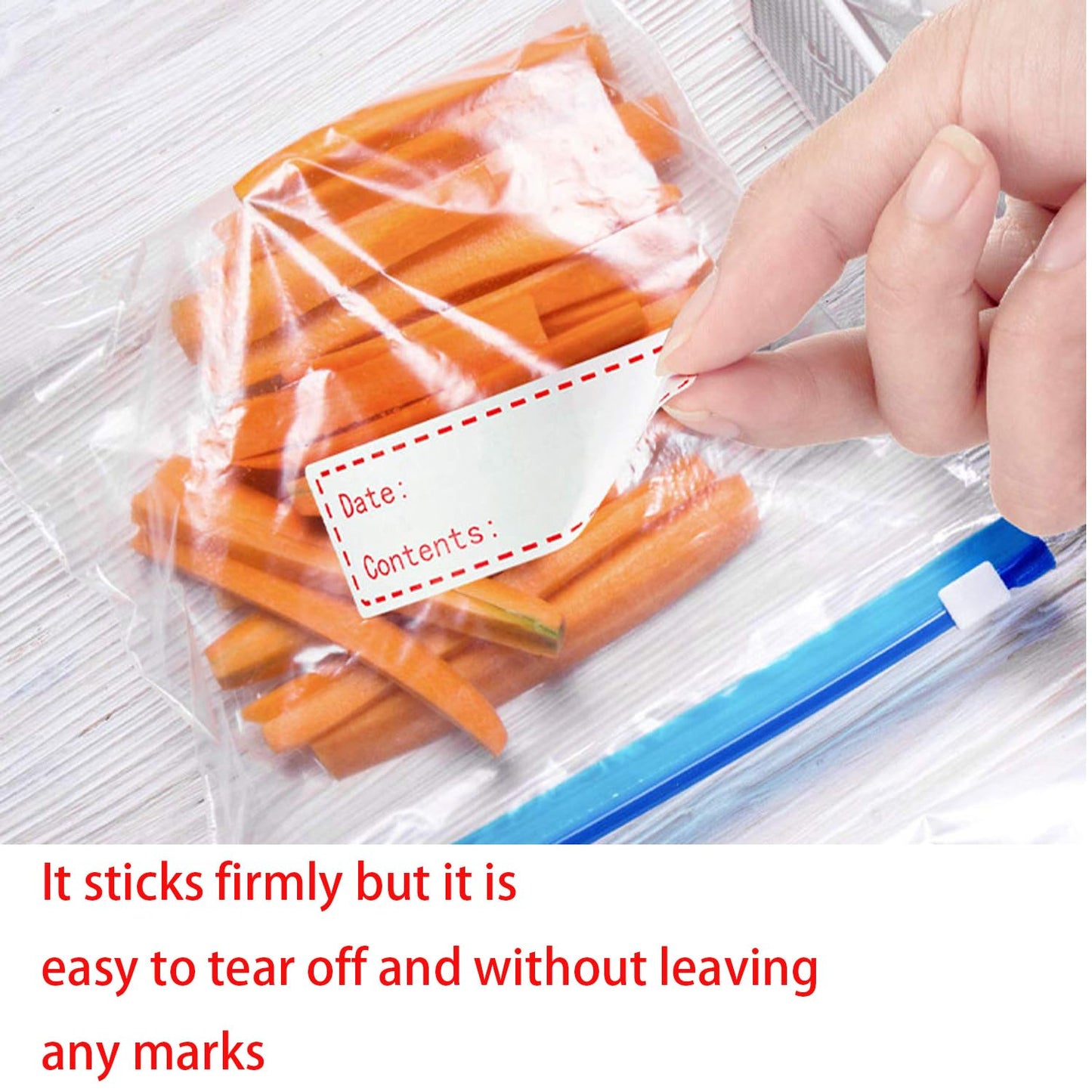 600pcs 1x3Inch Waterproof Food Storage Label Refrigerator Freezer Labels Food Storage Stickers Removable Food Date Label Stickers Self-Adhesive Paper Labels for Baby Feeding Bottle Cup Breastmilk Bag