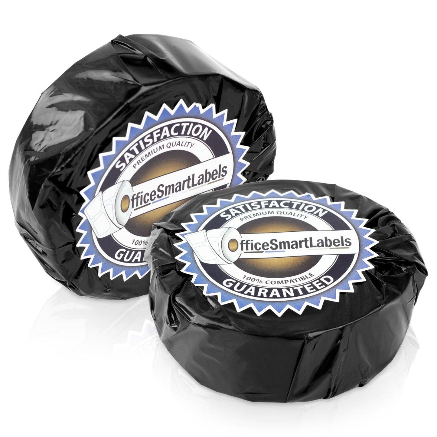 OfficeSmartLabels (1-1/8 x 3-1/2 inch) Industrial Grade Plastic Address Labels, Compatible with 1933081 & 30252 Labels (4 Rolls / 350 Labels Per Roll) 4 Rolls