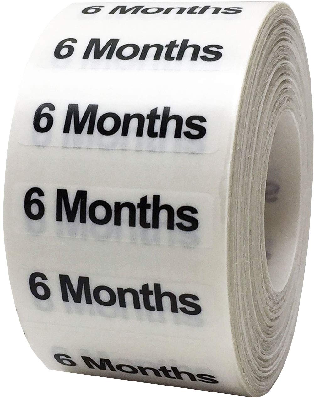 6 Months Baby & Toddler Clothing Labels Size Strip Stickers for Retail Apparel 1.25 x 5 Inch 125 Adhesive Stickers 6 Months