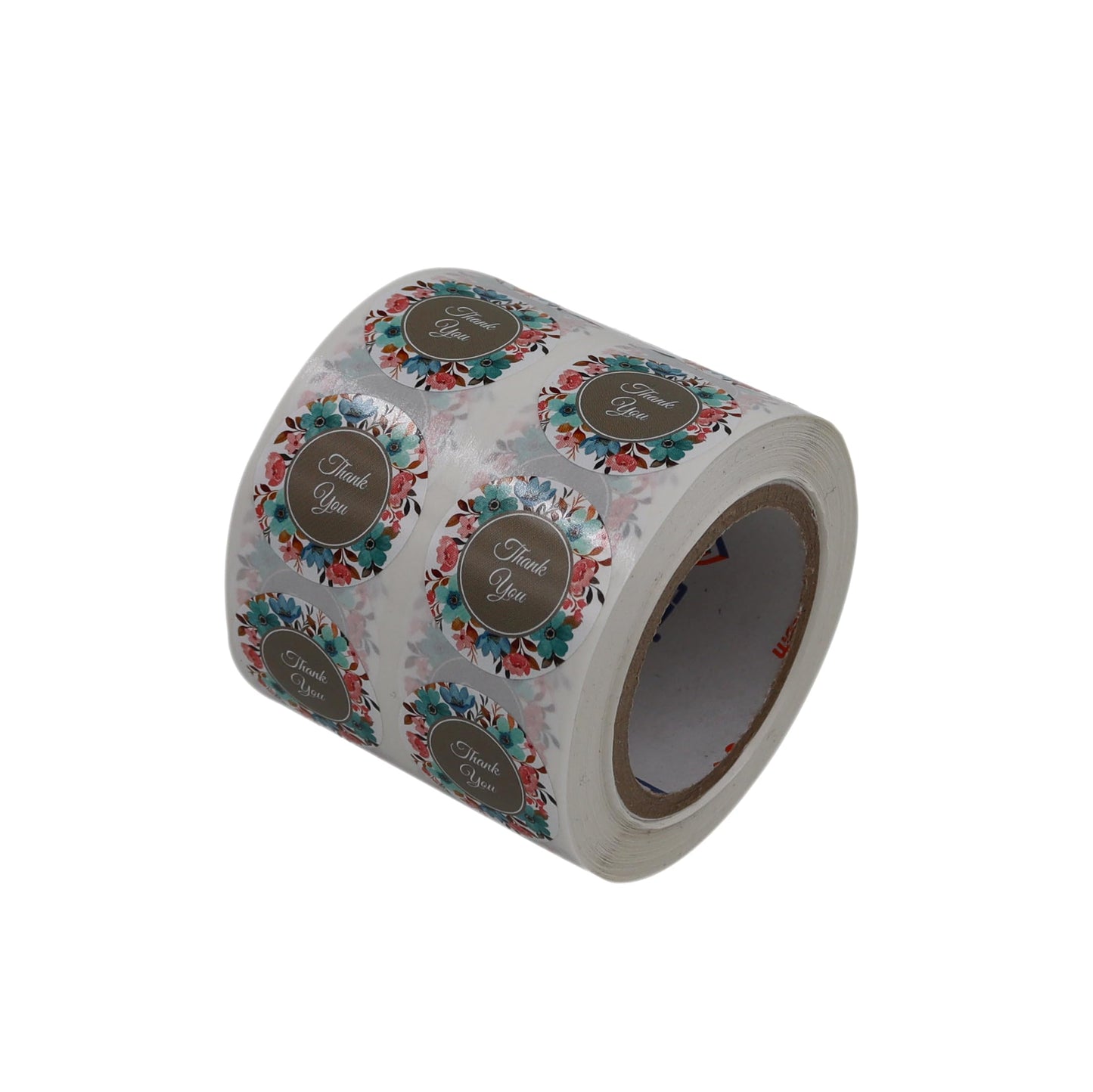 1000pcs 1''Inch Thank You Stickers for Greeting Cards Thank You Plastic Based Label Stickers Floral Design Flower Bouquets Self Adhesive Label (Tear Resistant) (1 Inch, Design 1) 1 Inch