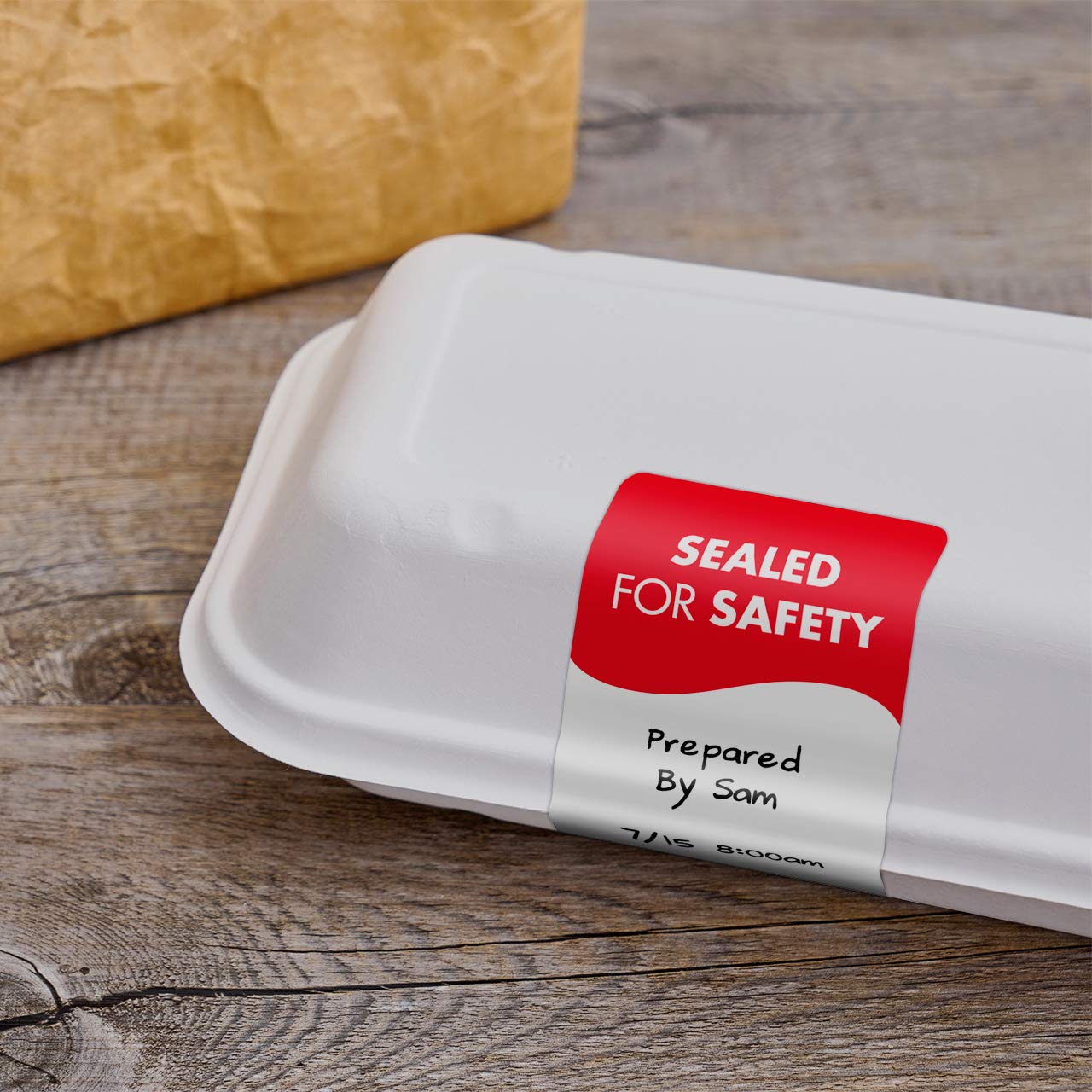DayMark Safety Systems - IT119541 TamperSeal Tamper-Evident 2" x 4" Writable Delivery Label (Roll of 500) Red/White 500 Count (Pack of 1)