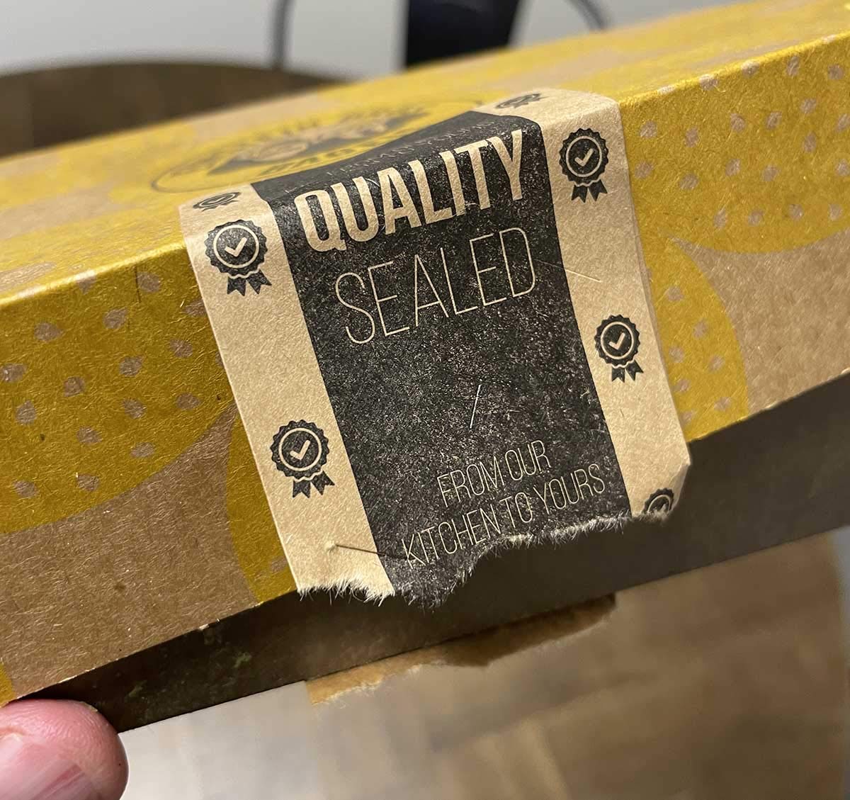 Tamper Evident Labels Quality Sealed Natural Kraft Food Seal Stickers 2 x 4 Inch 500 Total Stickers