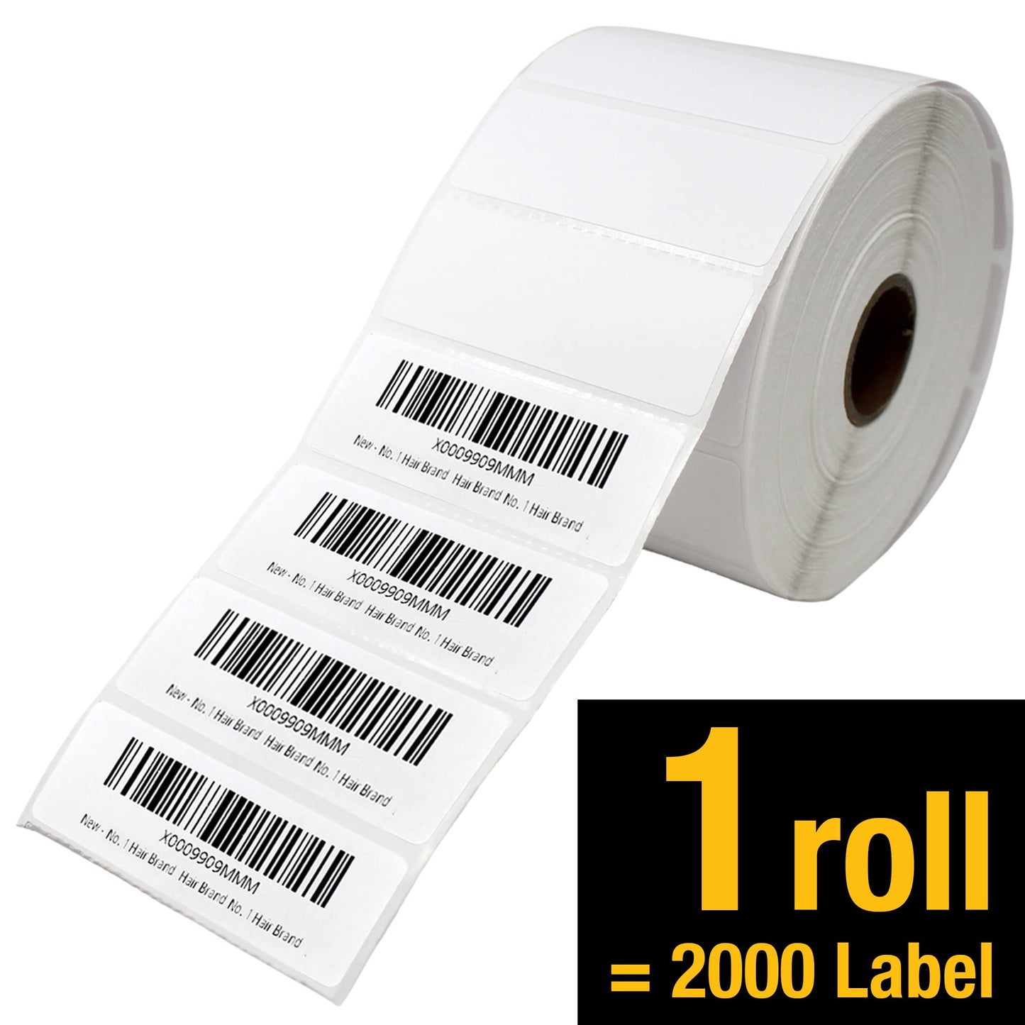 2 5/8" X 1” Direct Thermal Labels 2000 Per Roll Perforated Sticker for Barcode Shipping Labels Desktop Label Printers for Multipurpose Shipping Address (1 Roll (2000 Labels)) 1 Roll (2000 Labels)
