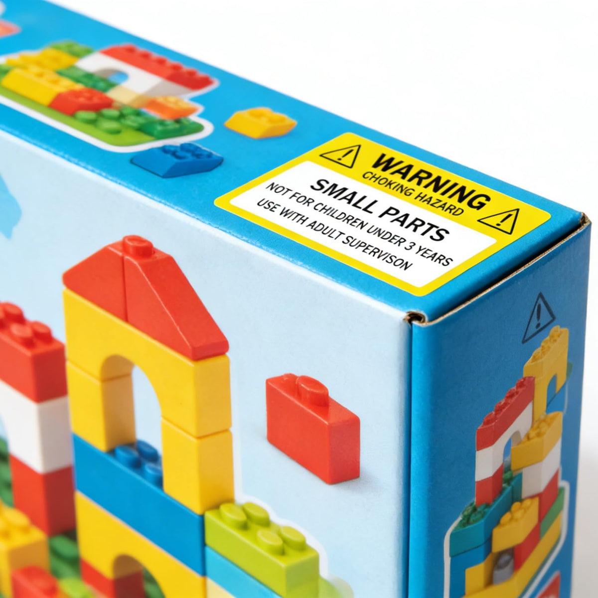 500 Pcs Choking Warning Hazard Labels 1×2 inch Small Parts Not for Children Under 3 Years Stickers for Package Small Business