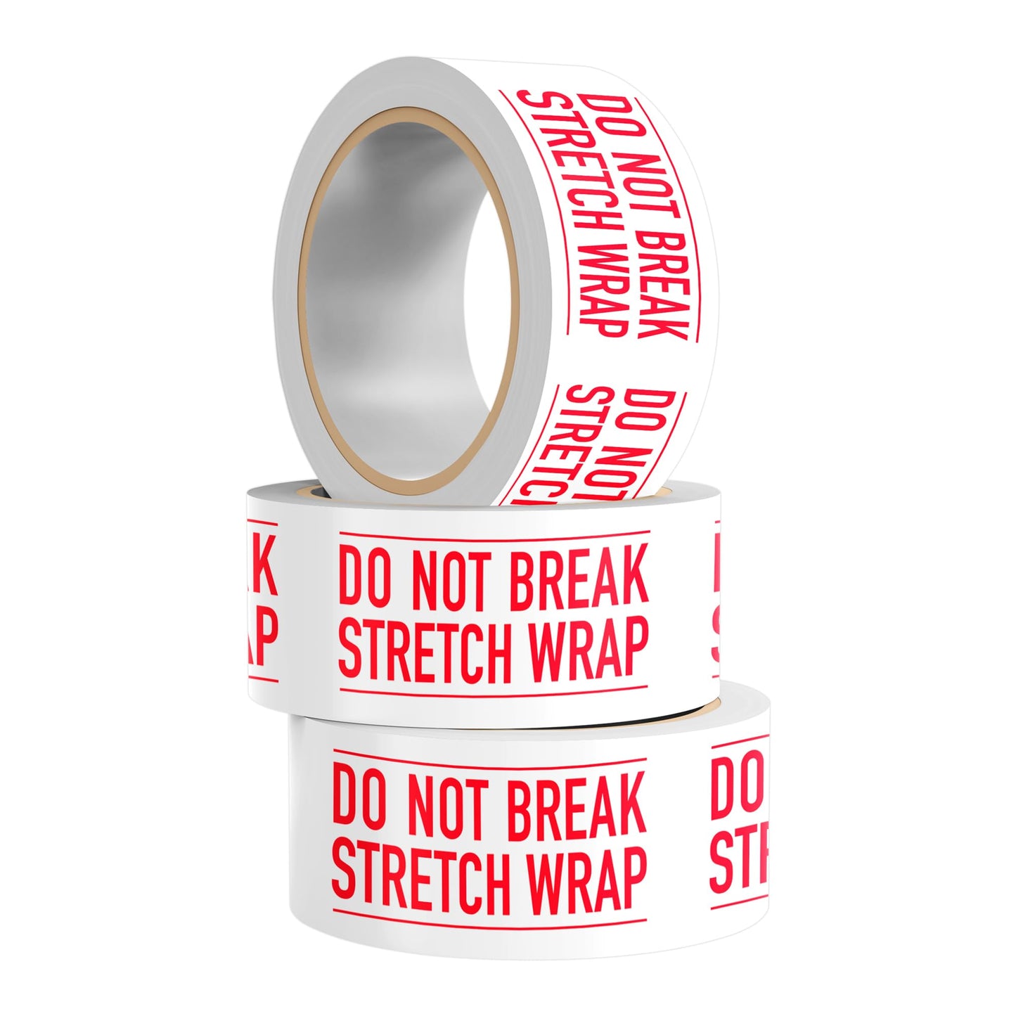 Warning Label Tape for Shipping, Caution Packaging Tape Roll for Parcel, Package, Cardboard, Boxes, HotMelt Sealing Packing Printing Tape 2" x 110 Yard (per roll) (DO NOT Break) DO NOT BREAK