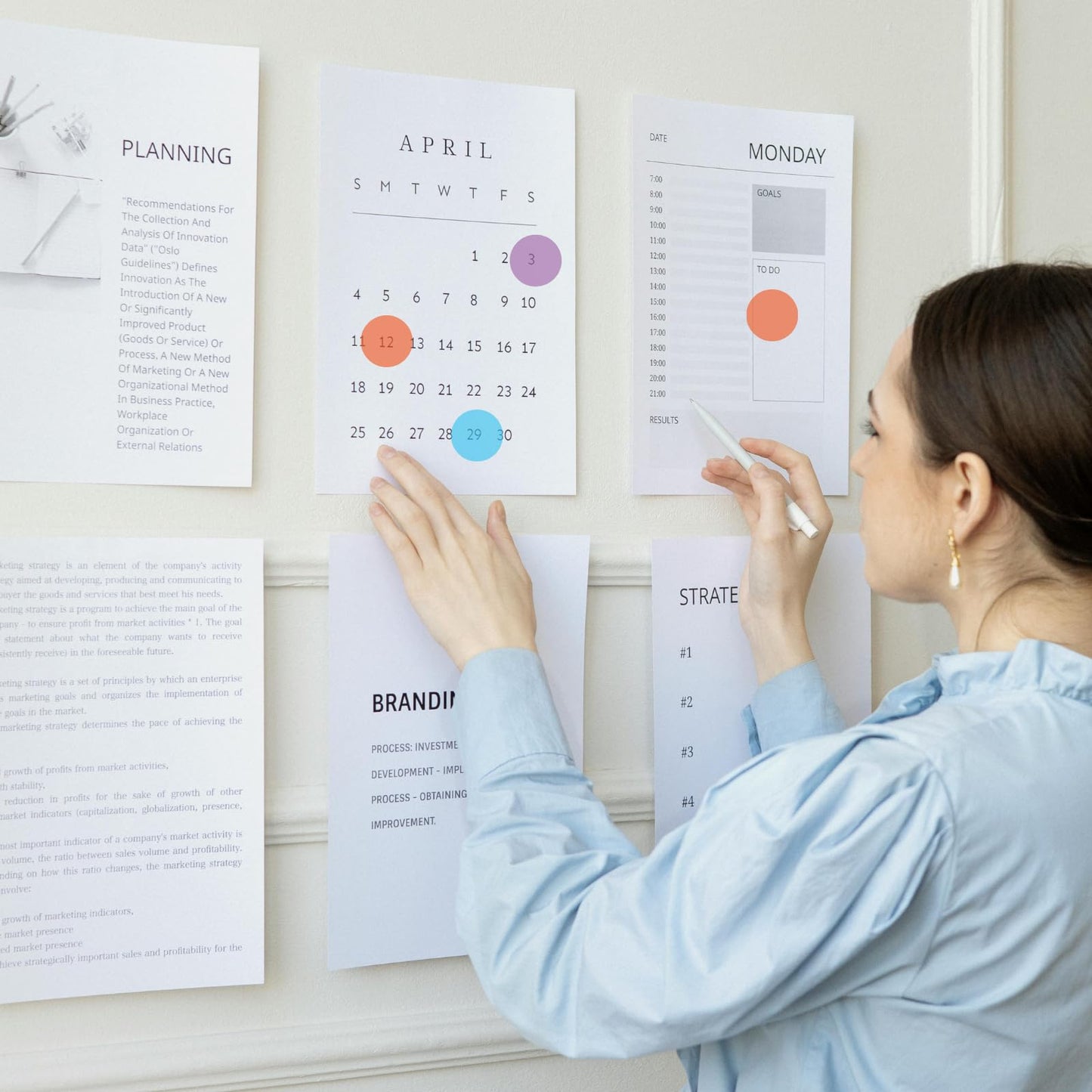 2000 Pcs Colored Dot Stickers 0.4 Inches, Small Translucent Circle Stickers for Calendars Planners Journal, Color Coding Labels for School Office