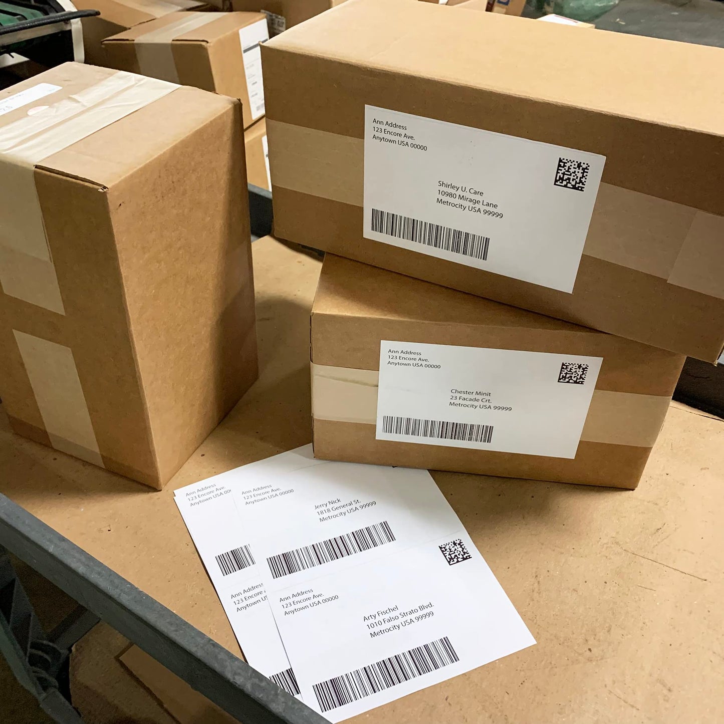 Blank Labels Half Sheet Shipping Labels, 5.5" x 8.5" (5-1/2 x 8-1/2) Permanent White Matte Label, Inkjet and Laser Guaranteed Made in USA- 10 Sheets - 20 Labels