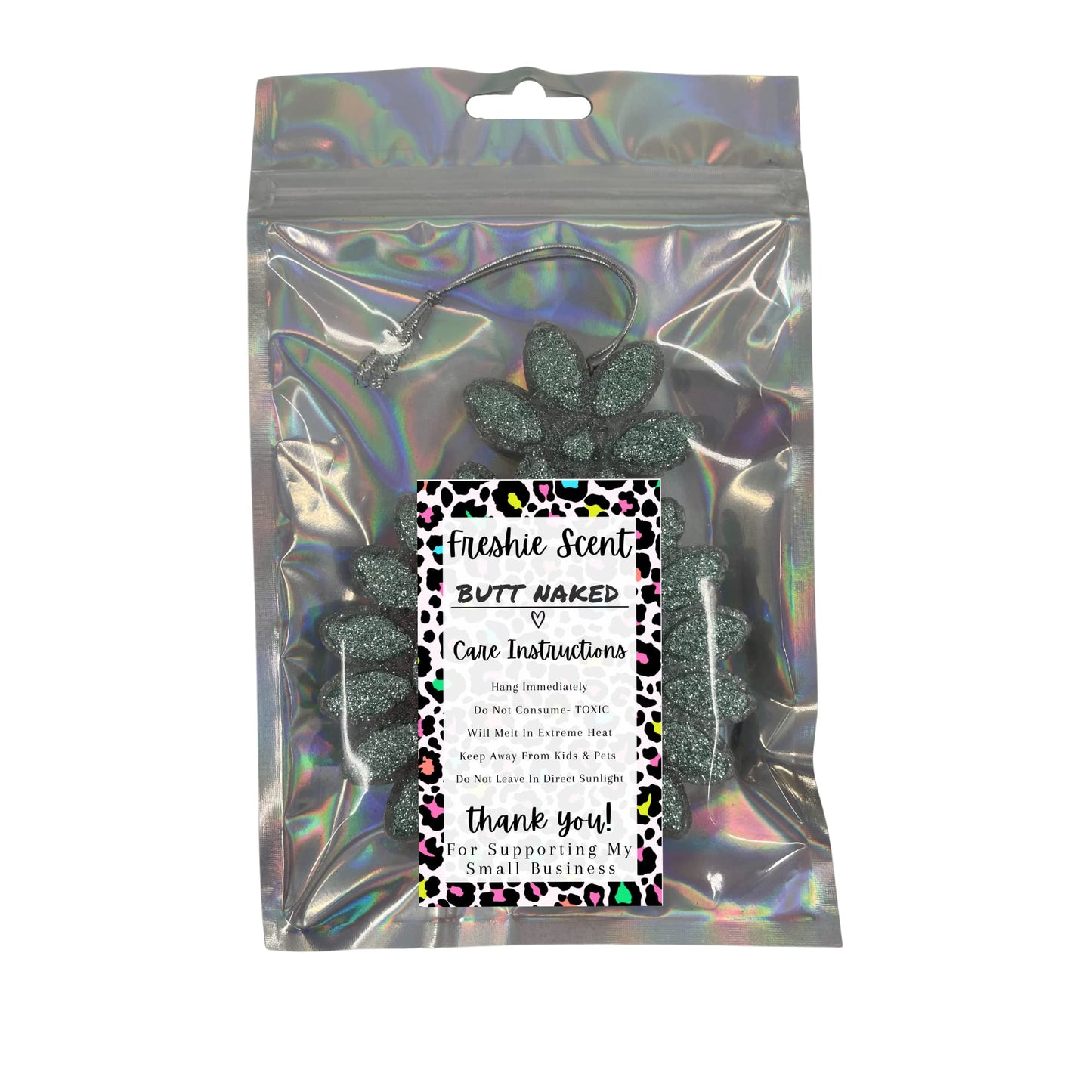 Freshie Warning Care Instruction Card Stickers | 200 Sticker Roll | 2x3.5” Write in Your Scent Line Rainbow Leopard Pink for Scented Bead Molds Aroma Oil Freshie Silicone It’s Getting Hot Labels