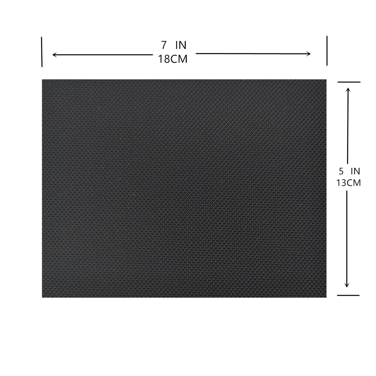 2-Pack Custom Anti-Slip Grip Tape (5x7) – DIY Non-Slip Material for Firearms, Tactical Gear, Phones & Tools – Industrial Strength Adhesive Rubber Grids Black