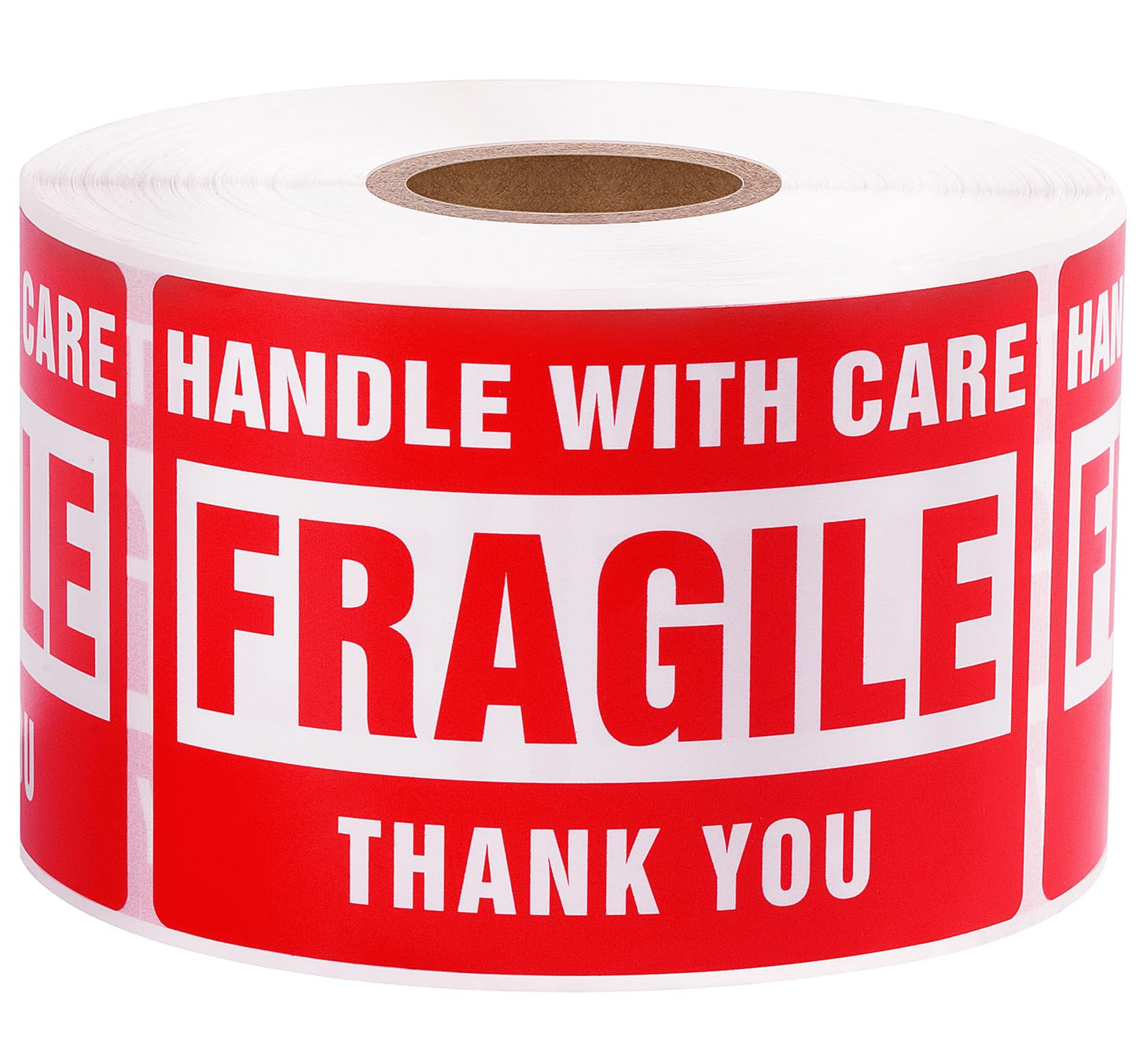 3 x 2 Inch Handle with Care 500 Fragile Stickers for Shipping Moving Glass Permanent Adhesive Fragile Labels (1 Roll, 500 Labels) 3" x 2" 1 Roll - 500 PCS