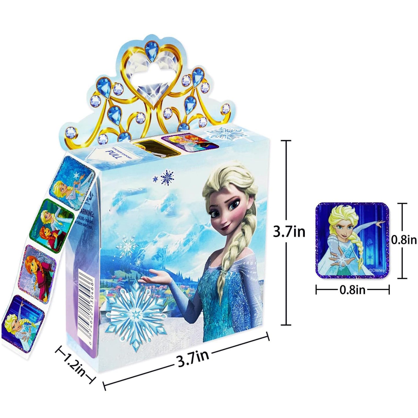 Roll Sticker Girls, Princess Stickers, 200 Pcs Self Adhesive Label Roll Stickers Laptop, Water Bottle, Phone, Cute Cartoon Series Kids Stickers