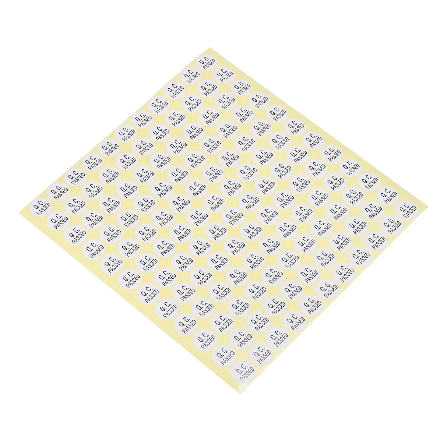 PATIKIL QC Passed Stickers 0.5", 30 Sheet Oval Adhesive Labels for Warehouse Inventory Quality Control Check Test, White