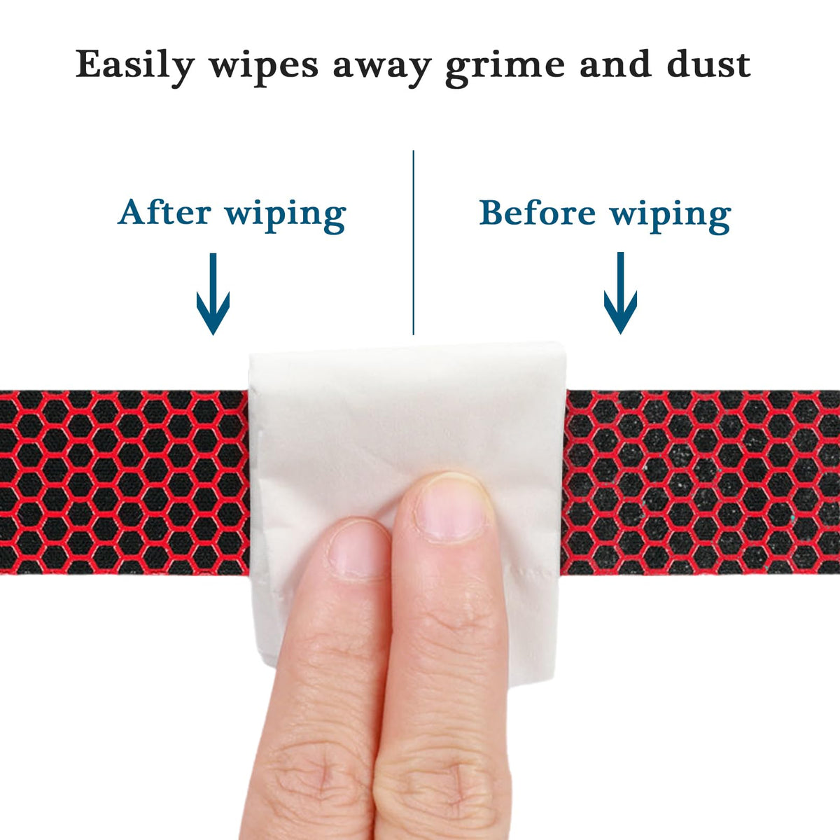 Bike Handlebar Tape,Pu+Eva Bar Road Bike Tape,Honeycomb Silicone Anti-Slip Grip Wrap,2 Rolls Per Set(Red)