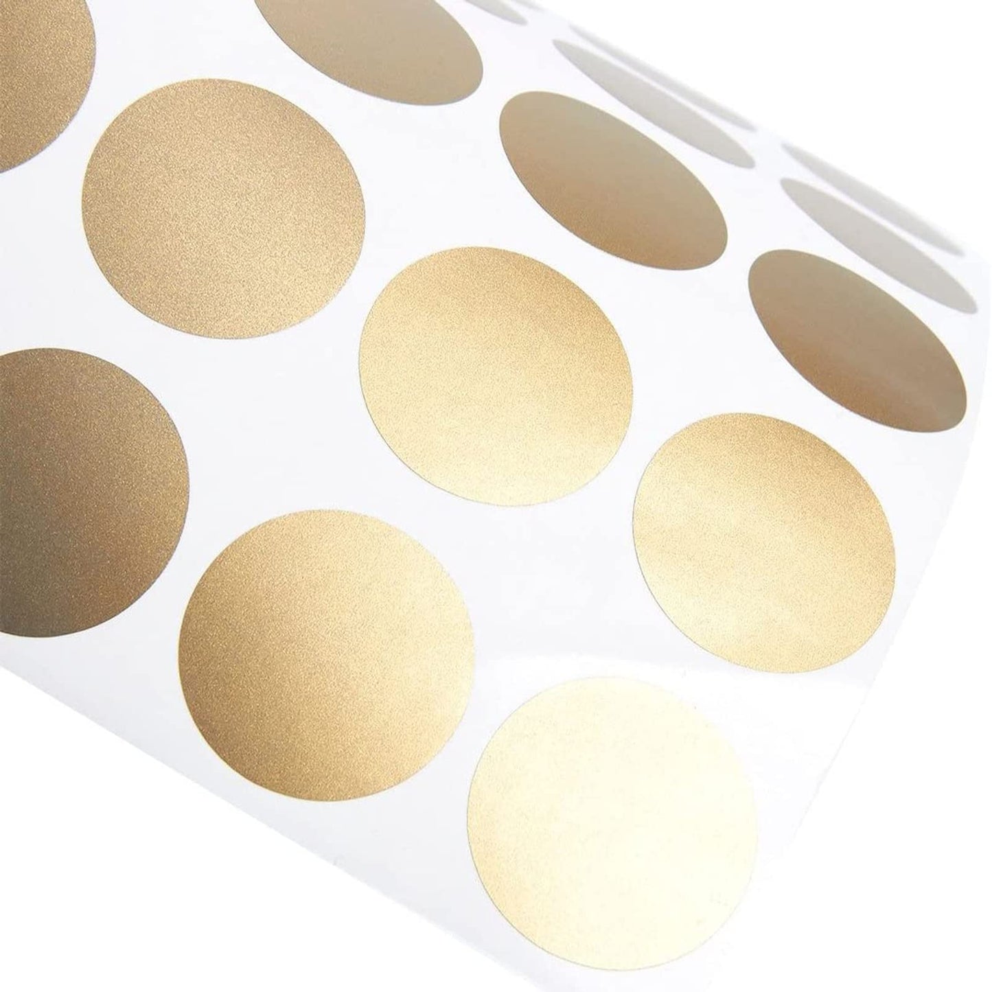 Sustainable Greetings Juvale 510 Pack Scratch-Off Stickers, 1-Inch Round Self-Adhesive, Peel and Stick DIY Labels for Small Business Promotions, Wedding Games, Fundraisers (Gold) - Scratch Off