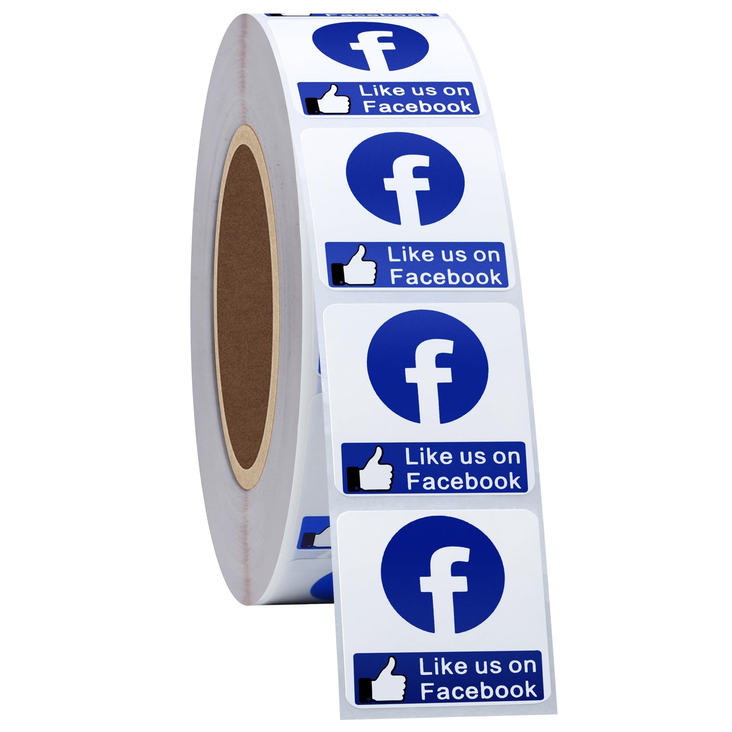 Hybsk Like Us On Facebook Labels 1 Inch Total 1,000 Labels on a Roll (Like Us On Facebook)