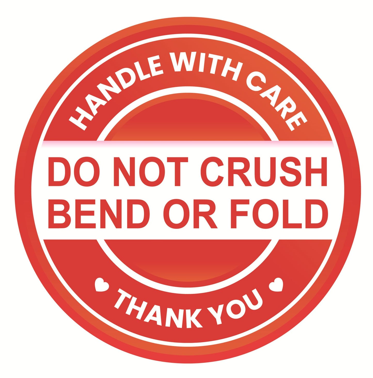 DO Not Crush Bend Shipping Sticker,2inch 300pcs Red Do Not Crush Shipping Sticker for Envelop Package