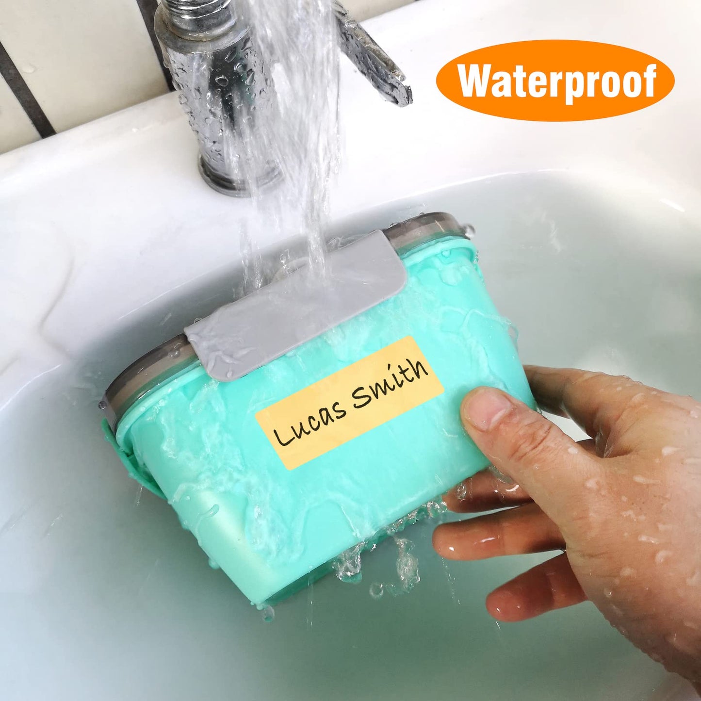 290 PCS Waterproof Baby Bottle Label for Daycare Supplies, Removable Freezer Labels for Food Containers, Blank Date Stickers to Write on, Sticky Name Labels for Kids School Supplies-Easy Peel Off