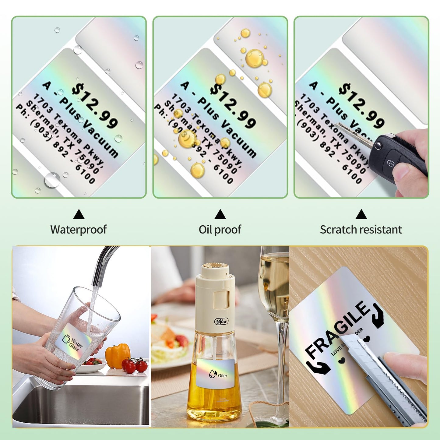 Phomemo M110 Gradual Thermal Labels- 1.96"x 1.18"(50x30mm) Sticker Labels for Address/Barcode/Mailing/Logo/File Labels 1.96" x 1.18"