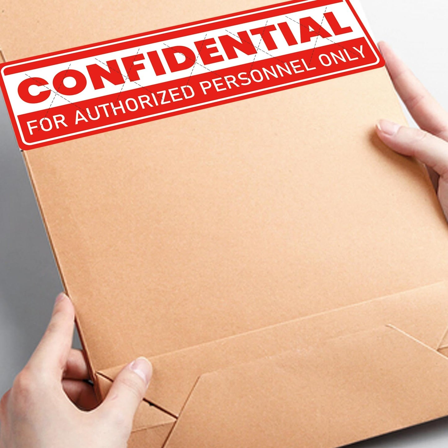Red Confidential Sticker File Folder Chart Label 1 x 4 Inch - Confidential Tamper Evident Stickers Top Secret Stickers Confidential Labels File Handling Instructions Stickers Labels 500 Pcs