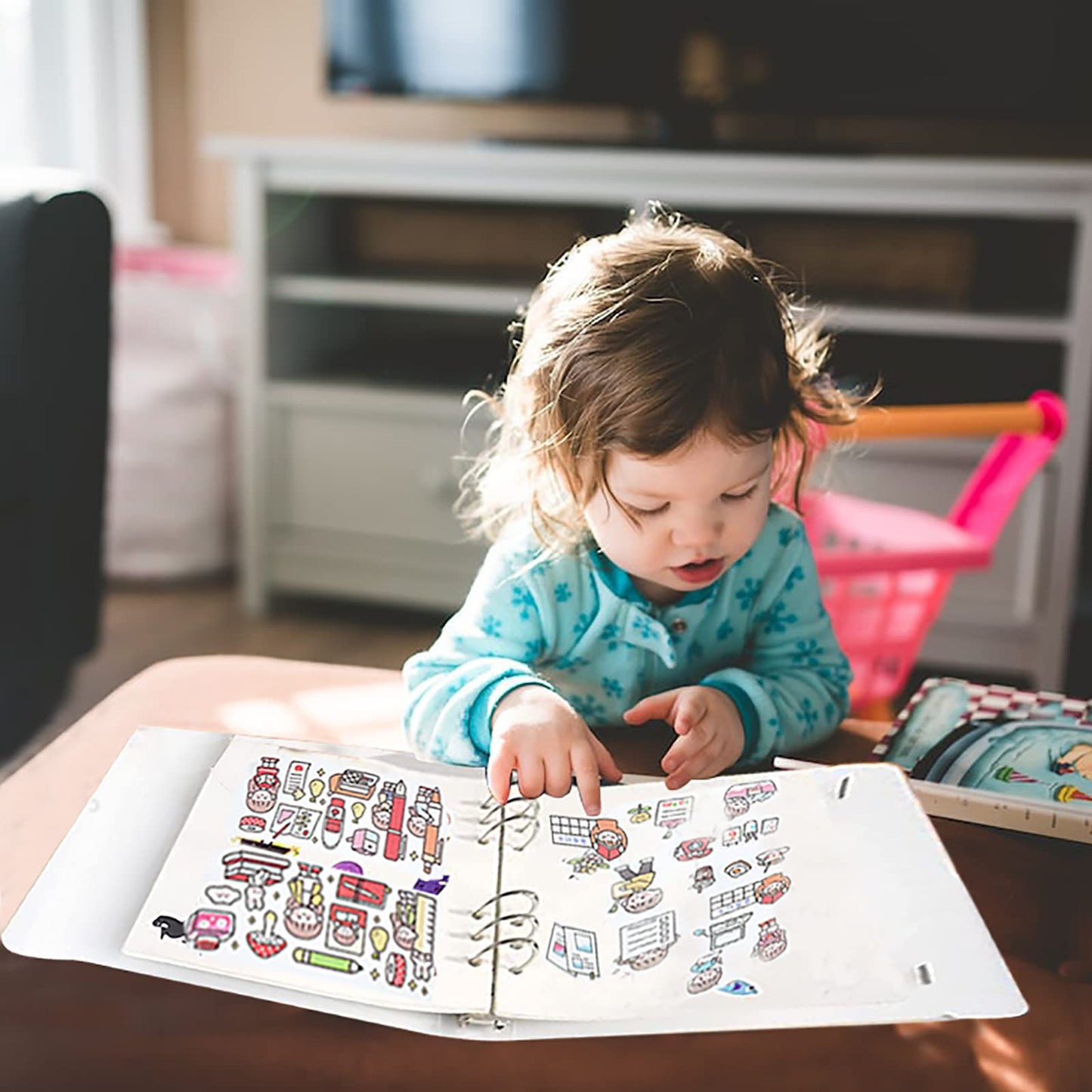 Sticker Collecting Album Reusable Sticker Book PP Frosted Translucent Cover Sticker Album 80 Sheets Blank Sticker Collection Accessories for Collecting Stickers Labels (A5) A5