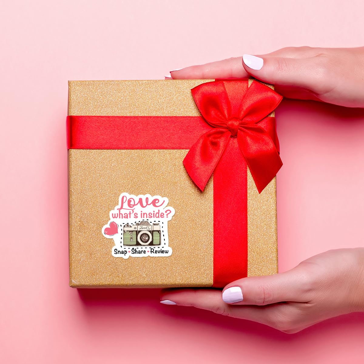 Littlefa Camera Stickers for Business,Bakery Sticker for Packaging,Love it Snap and Share Stickers,Share Sticker for Small Business,Gift Bags Packaging 500 PCS