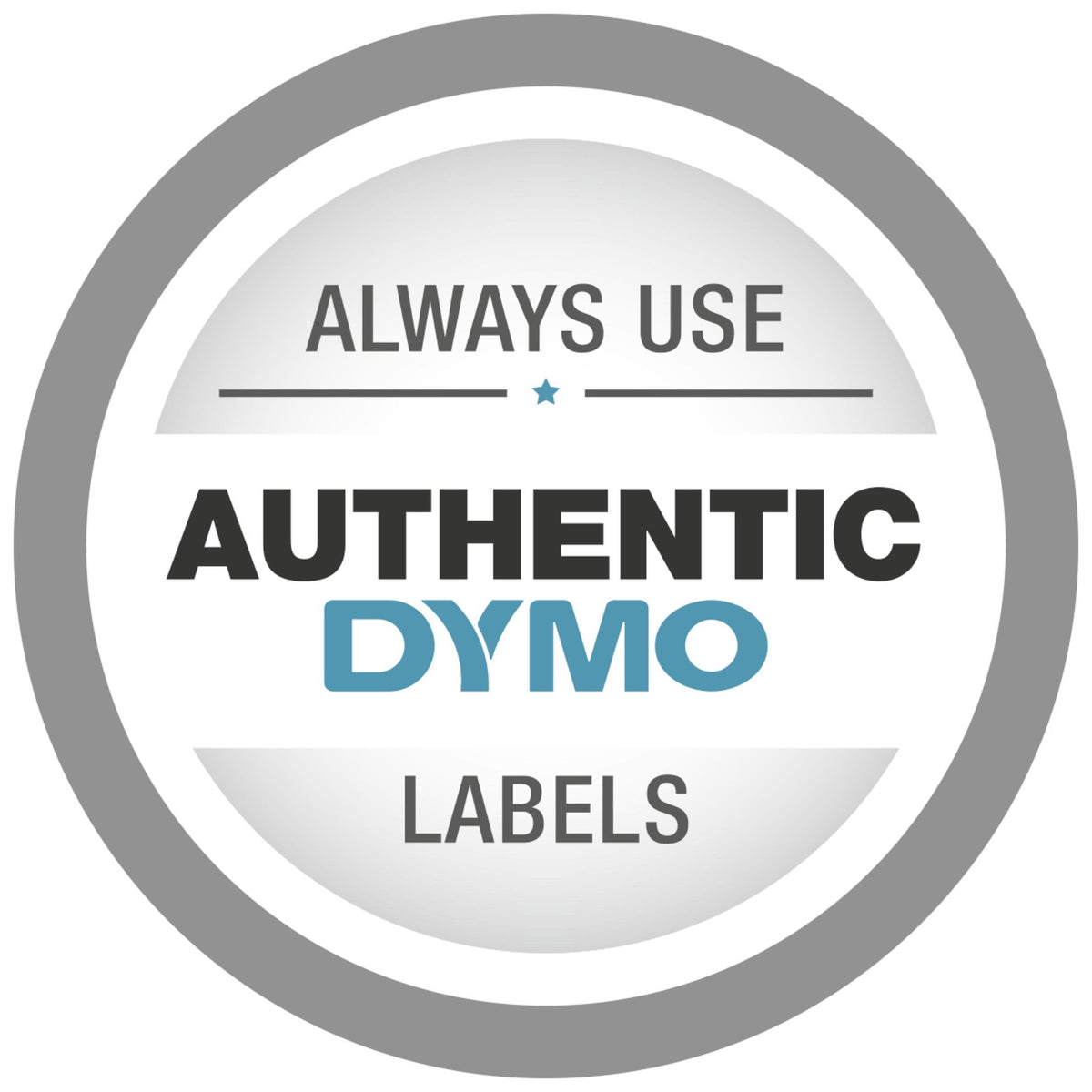 DYMO Rhino Industrial Vinyl Labels 1/2" Black Print on White Tape Black on White 1/2" (12MM)