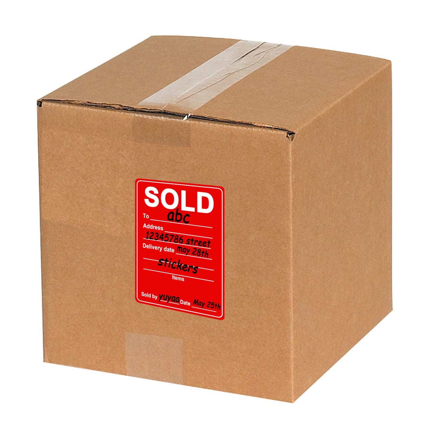 YOUOK Sold Labels Stickers, 2×3 Inch Adhesive Inventory Control Retail Labels Delivery Stickers for Small Business,Package Boxes,Takeout.(300 Pcs)