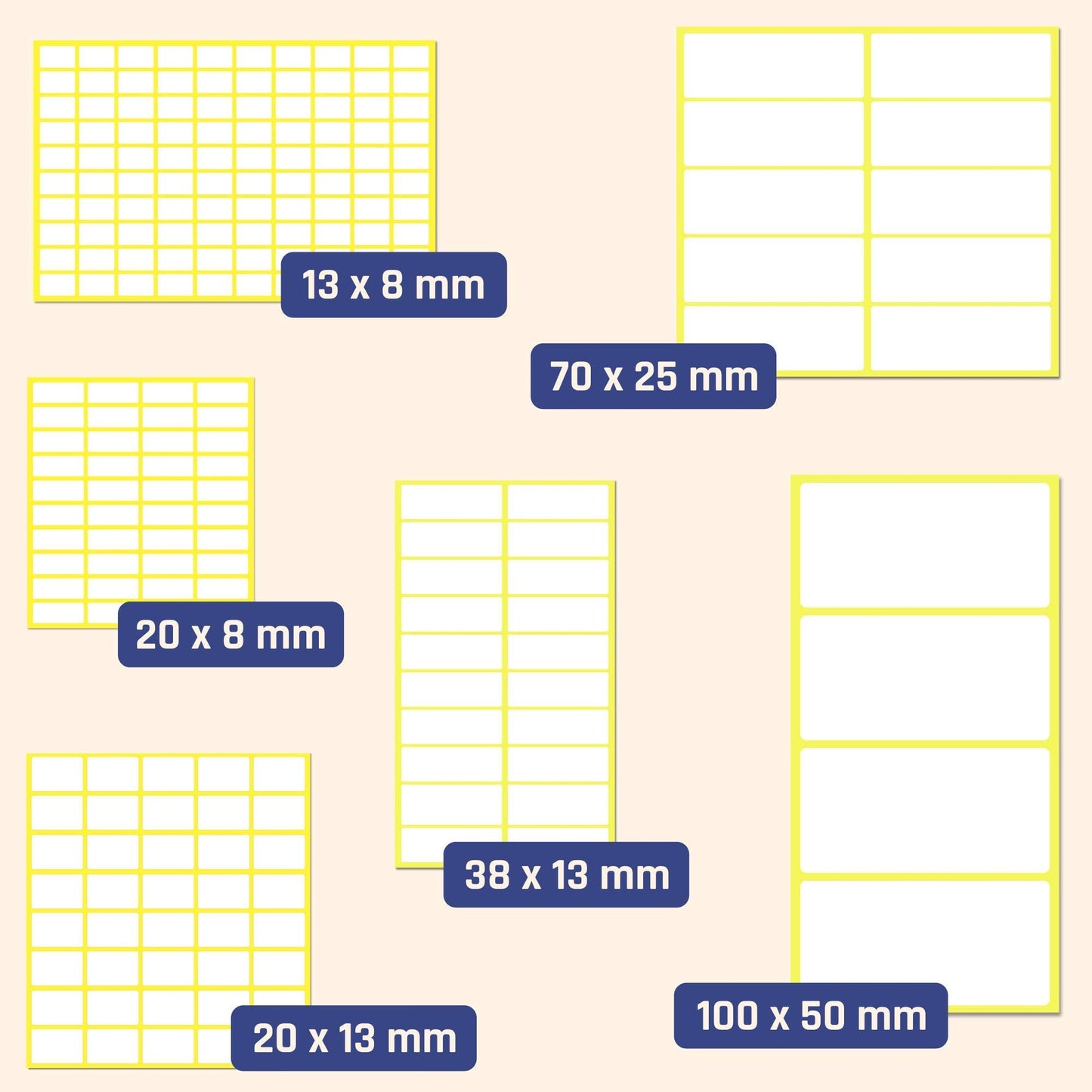 200 Pack, 4" x 2", Labels Stickers for Storage Bins - Matte White 200 Pack