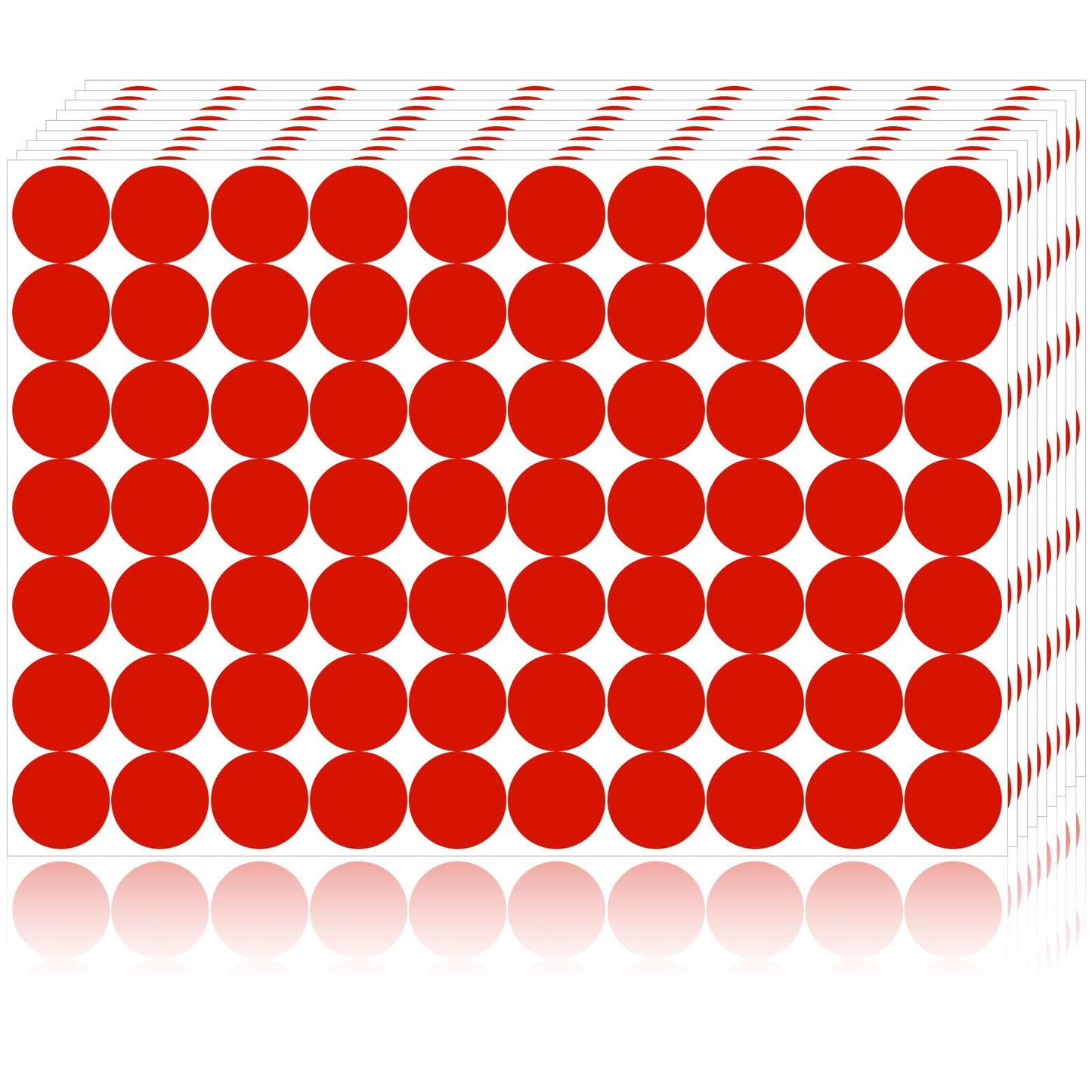 1 Inch Circle Stickers,1400 PCS Colored Dot Stickers,Round Color Coding Labels,Price Stickers for Garage Sale,Sticker Dots for Toddler Student Classroom Office-Red 1 inch-1400 PCS Red