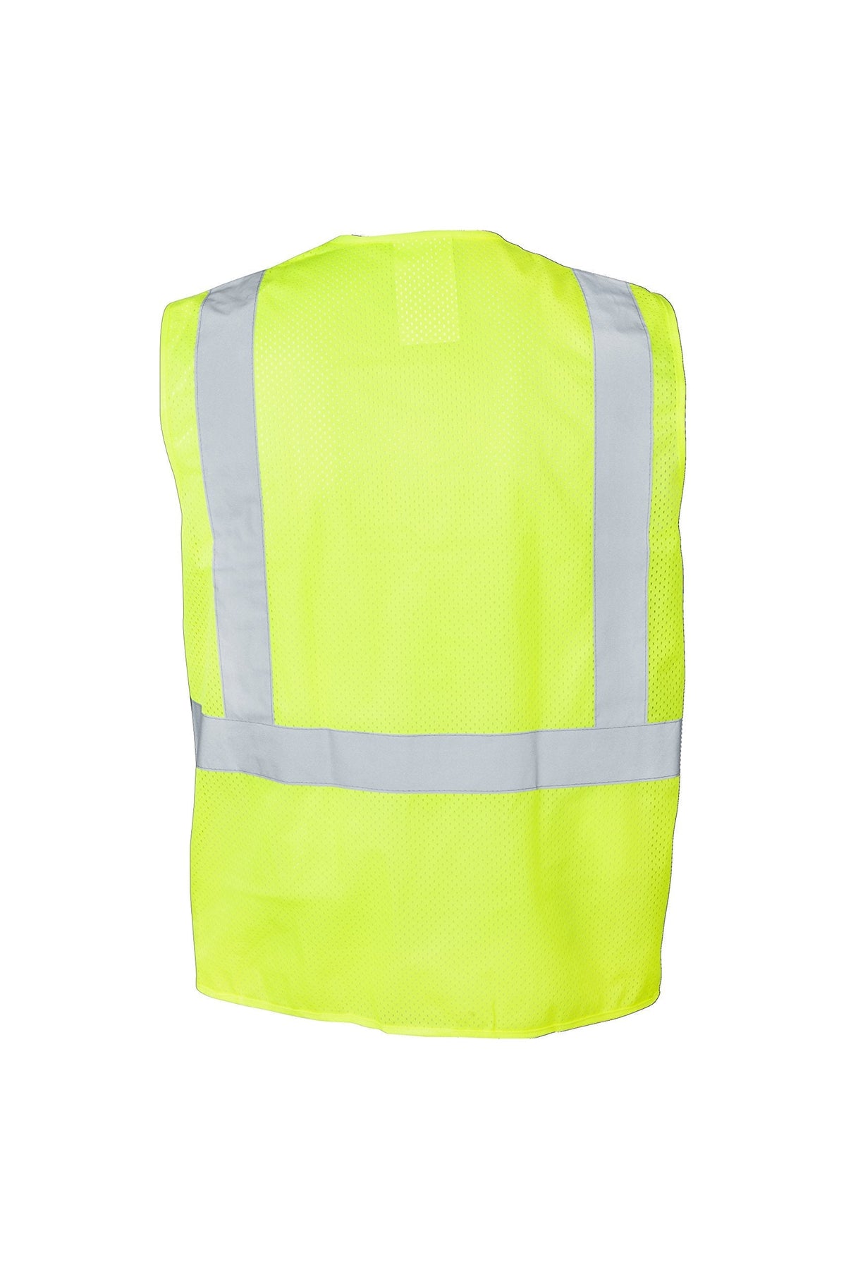 Ironwear 1284-L-6-3XL ANSI Class 2 Polyester Mesh SAFETY Vest with 2" Silver Reflective Tape, Lime, 3X-Large