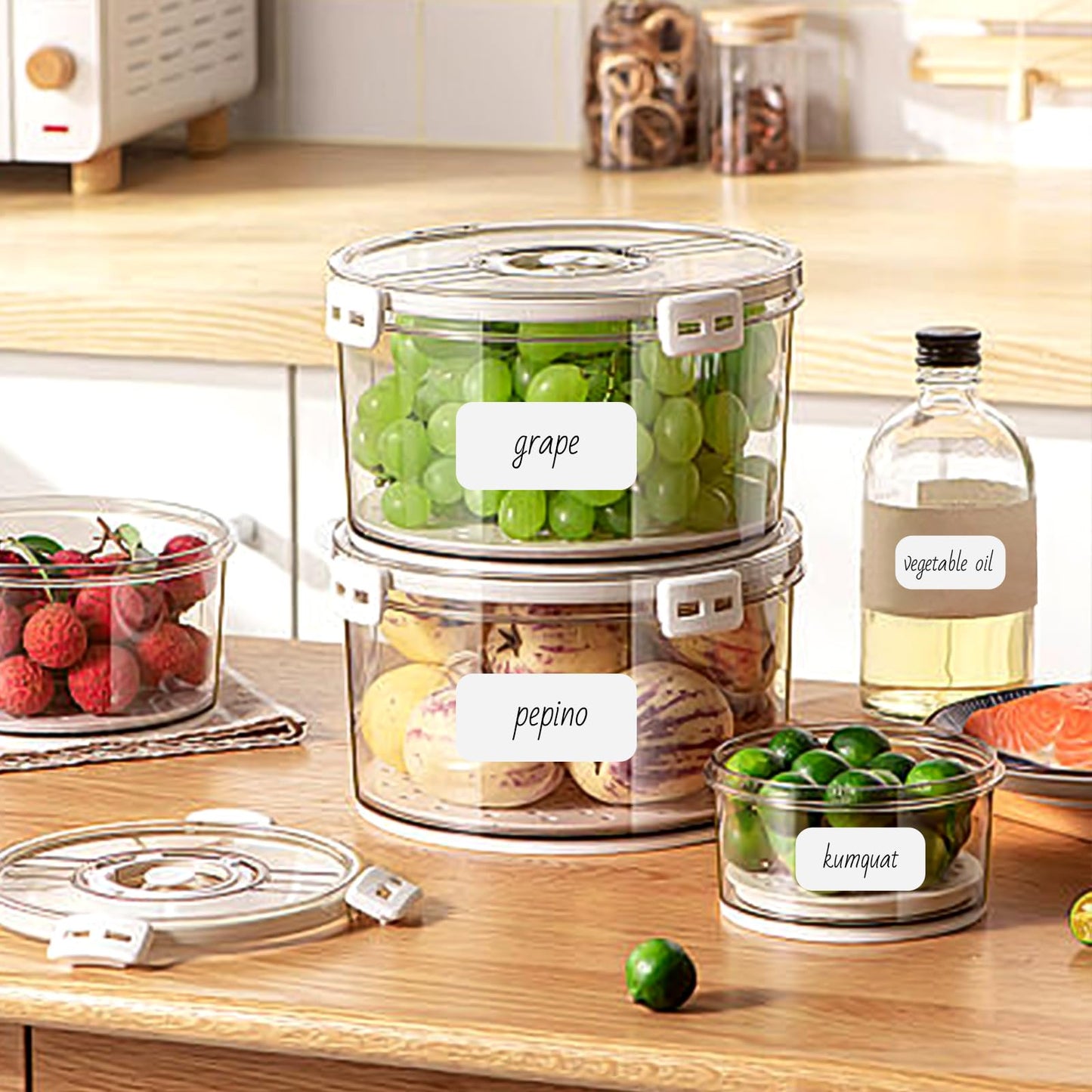 1000 Pcs Blank Removable Freezer Labels Dissolvable Water Oil Resistant Labels Stickers Food Containers Jars Stickers Pantry Organization (1 x 2inch)