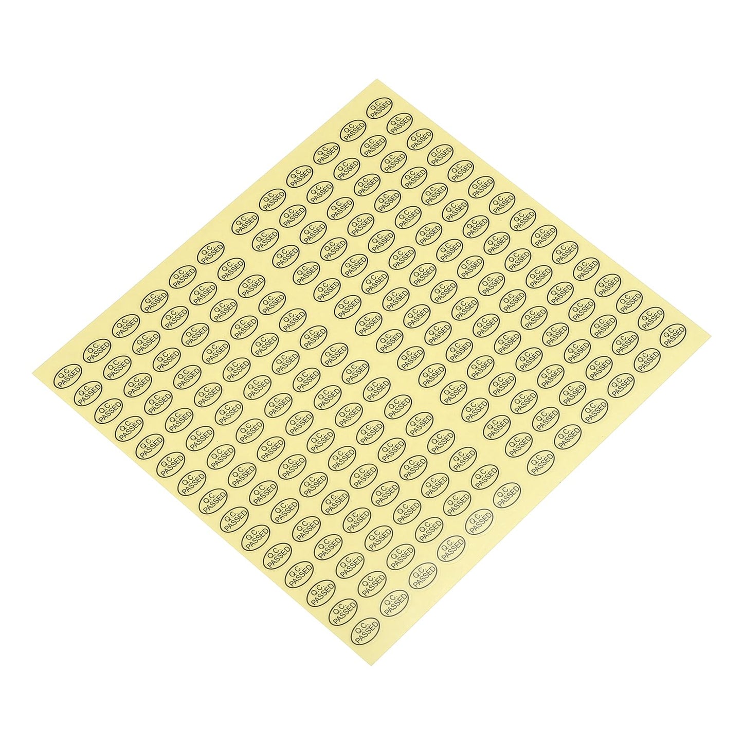 PATIKIL QC Passed Stickers 0.5x0.35, 15 Sheet Oval Adhesive Labels for Warehouse Inventory Quality Control Check Test, Transparent