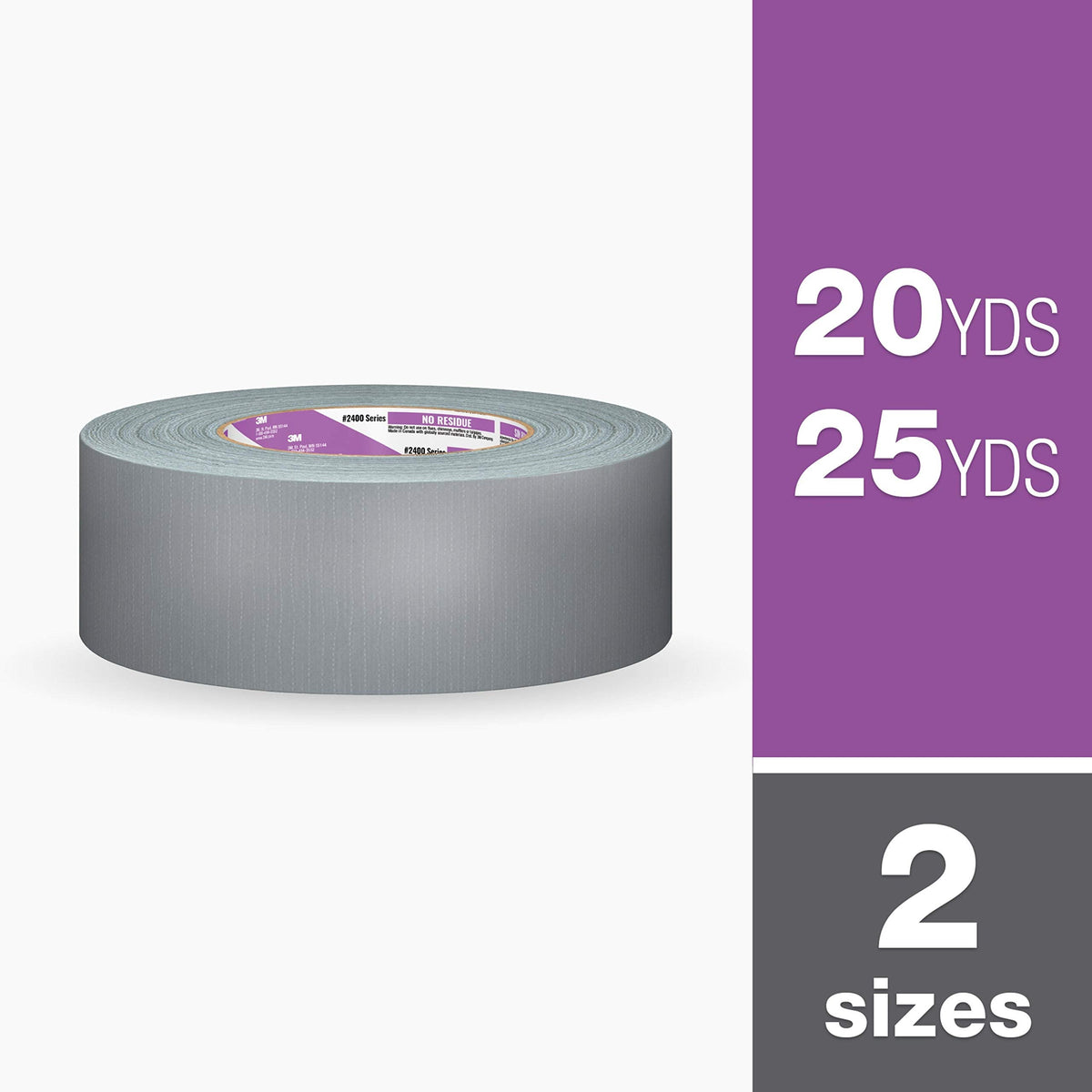 3M 2425 Duct Tape, 25 Yards, Gray