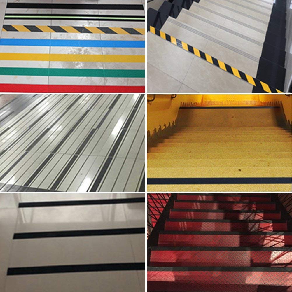 2Inch 16.4Ft Yellow Non Skid Safety Tape Anti Slip Adhesive Grip Tape For Steps Stairs Indoor or Outdoor Applicable, High Traction