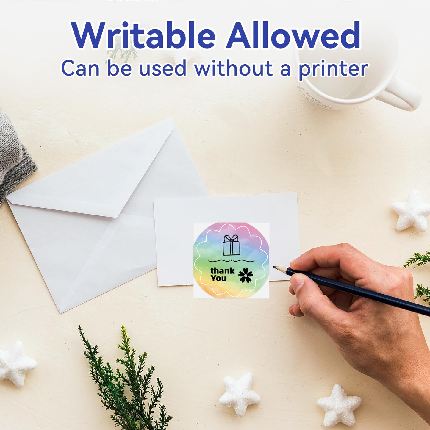 2'' Round Thermal Labels, 500pcs Circle Thermal Printer Labels, Multi-Purpose Thermal Stickers for DIY Logo Design, Name/Price Tag, Address, QR Code, 2x2, 500Pcs/Roll, TD Purple