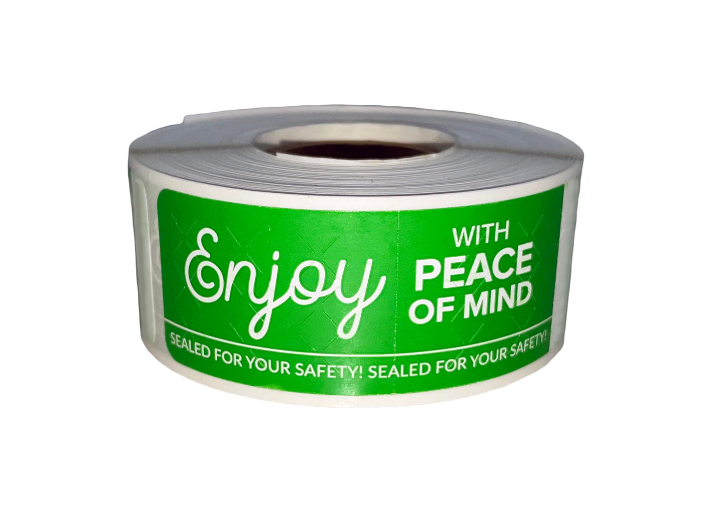 Tamper Safe Tape | Tamper Evident Sealed for Freshness Labels | Adhesive Green Stickers 1 x 3 inches - 250 Count