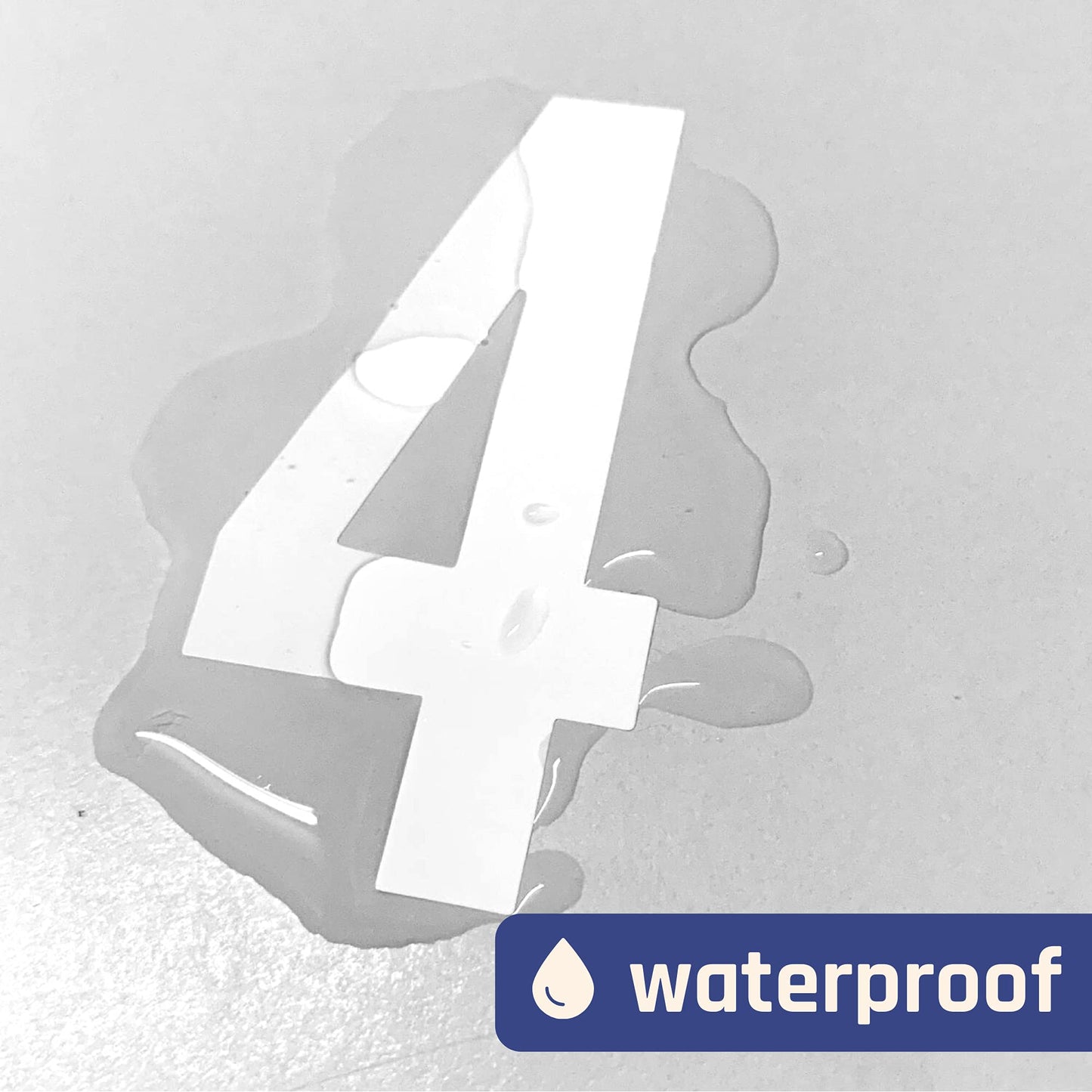 300 Pieces, 3" - Vinyl Stick on Numbers, Waterproof Number Stickers Labels - White 3 inches