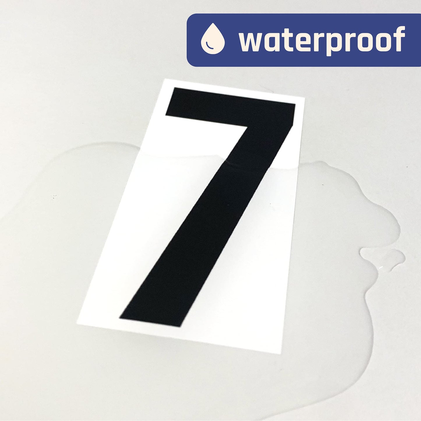 400 Pieces, 3" - Vinyl Number Stickers, Waterproof Stick on Numbers Labels - Black Numbers