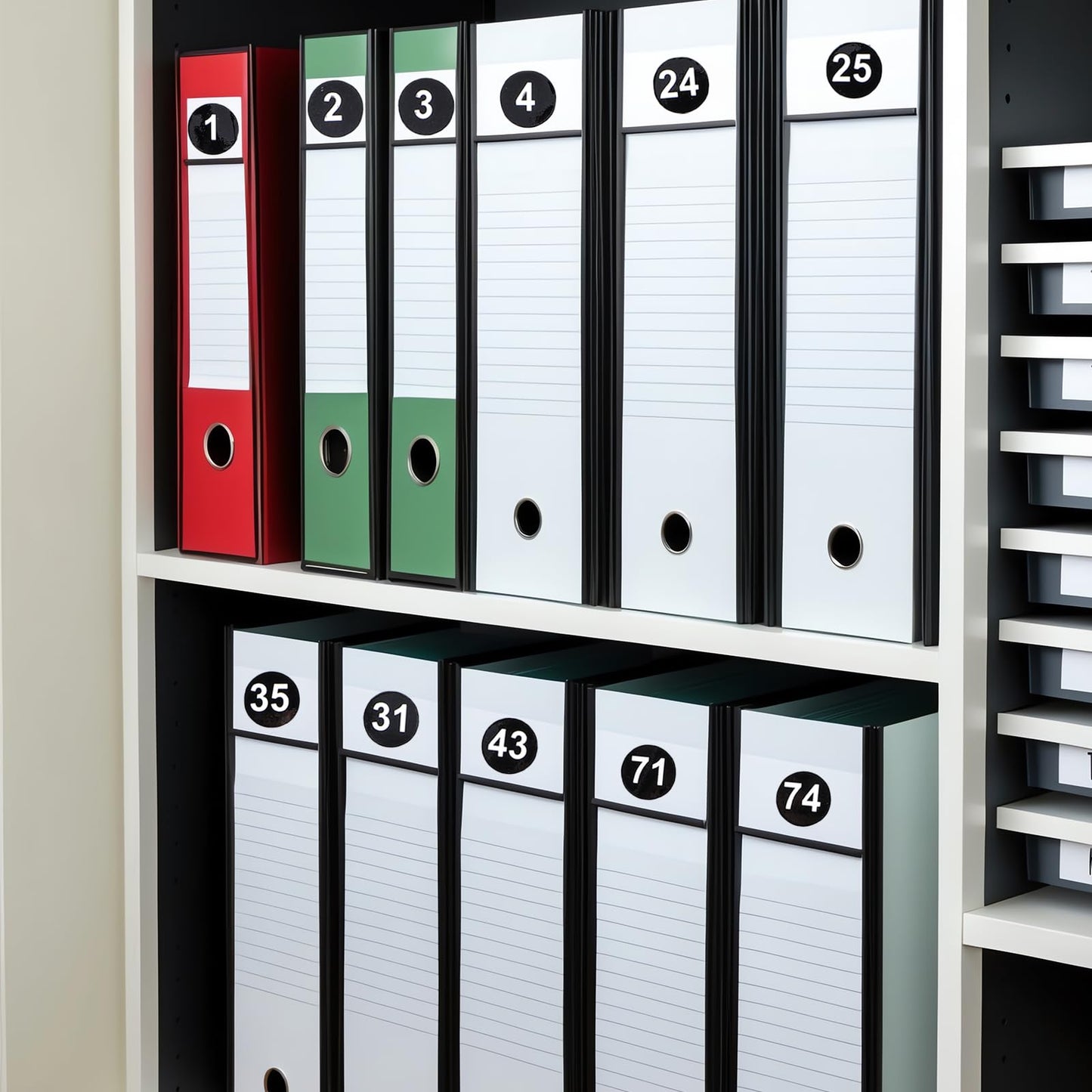 30Pcs Number Stickers 1-100 Consecutive Vinyl Small Number Stickers 0.4Inch Round Self-Adhesive Number Labels Stickers Number Decals for Office Classroom Storage Classification Boxes Locker