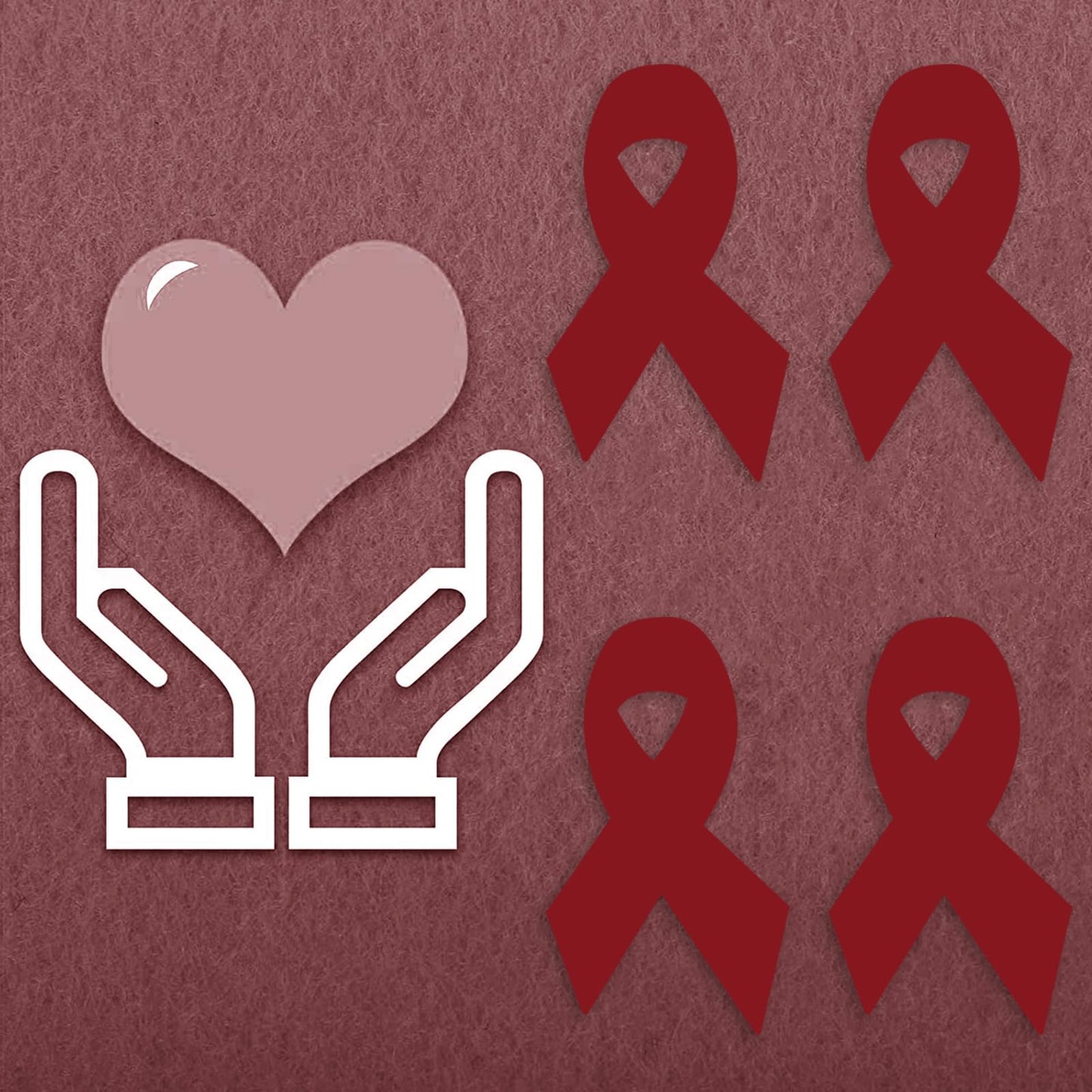 WANDIC 0.75 * 1.28in Pink Ribbon Awareness Sticker, 500 PCS HIV/AIDS Awareness Stickers Adhesive Label Roll for Public Charity Fundraiser Events