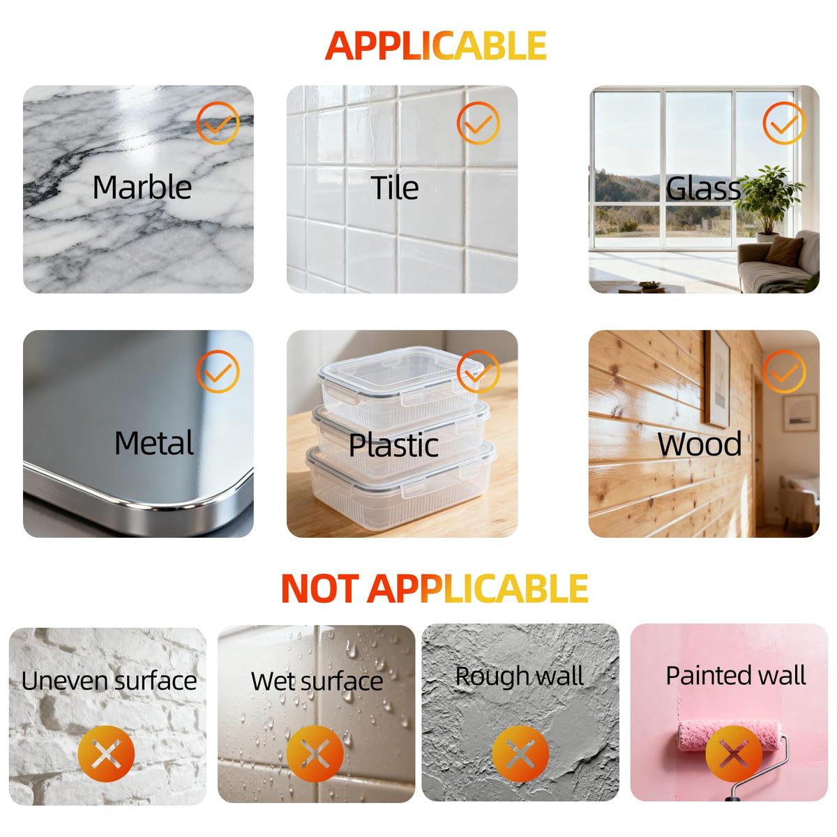 AUDTMWH Double Sided Tape Heavy Duty - 240" x 1" & 0.5" - Removable Nano Tape for Poster Carpet Picture Hanging Strip Rug Wall Outdoor - Clear & Strong Adhesive Multipurpose Mounting Tape